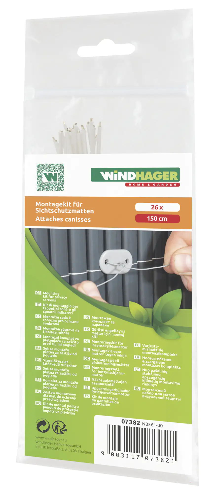 9003117073821_1 Befestigungsplättchen und Draht für Kunststoffmatten Presidio, 26 Stück