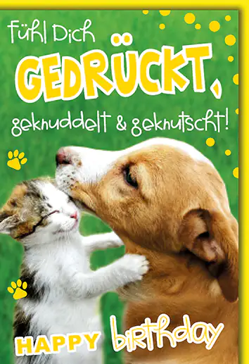 Geburtstagskarte Tiere A6