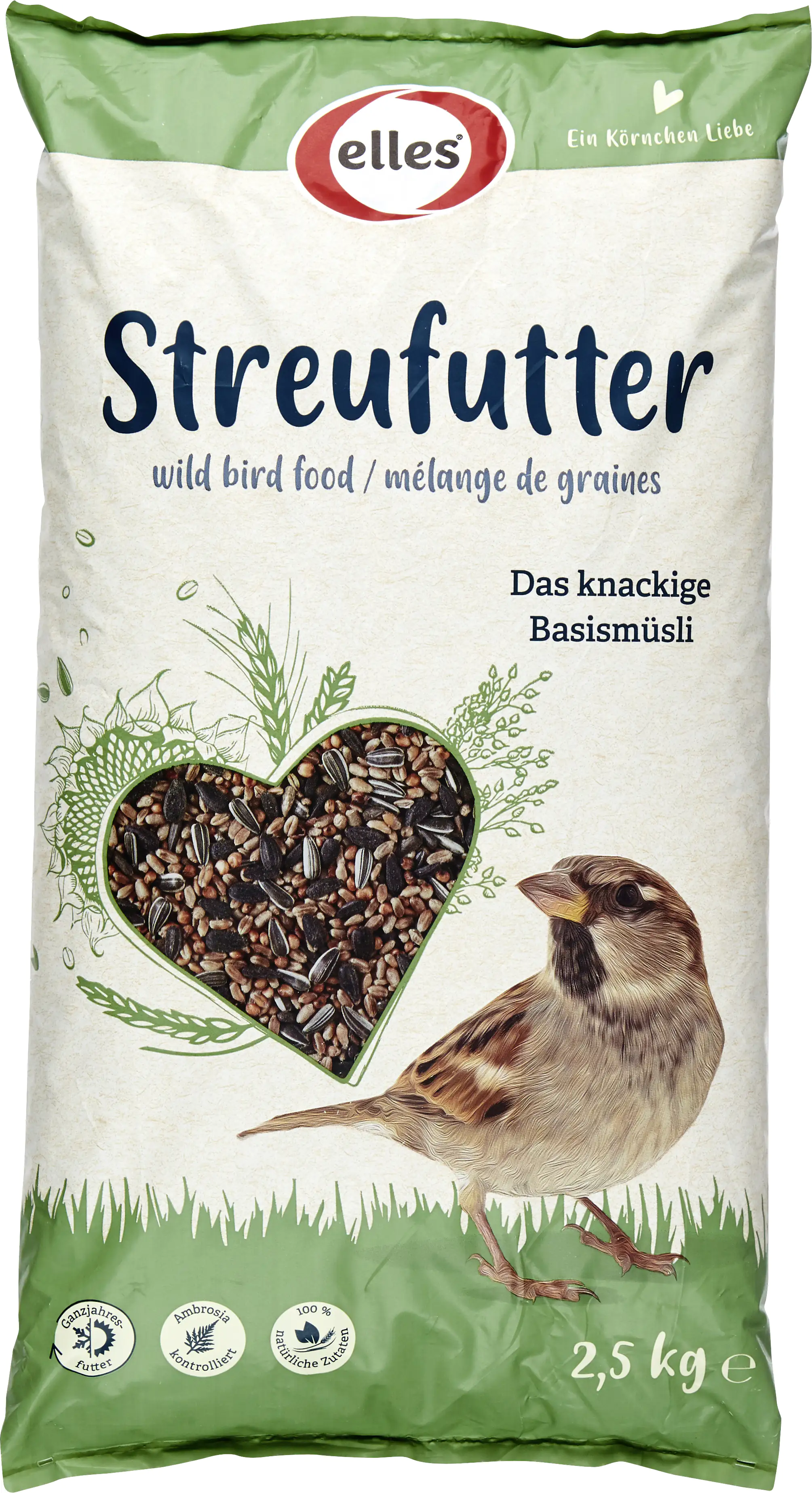 Elles Streufutter für Wildvögel 2,5 kg Elles Streufutter für Wildvögel 2,5 kg