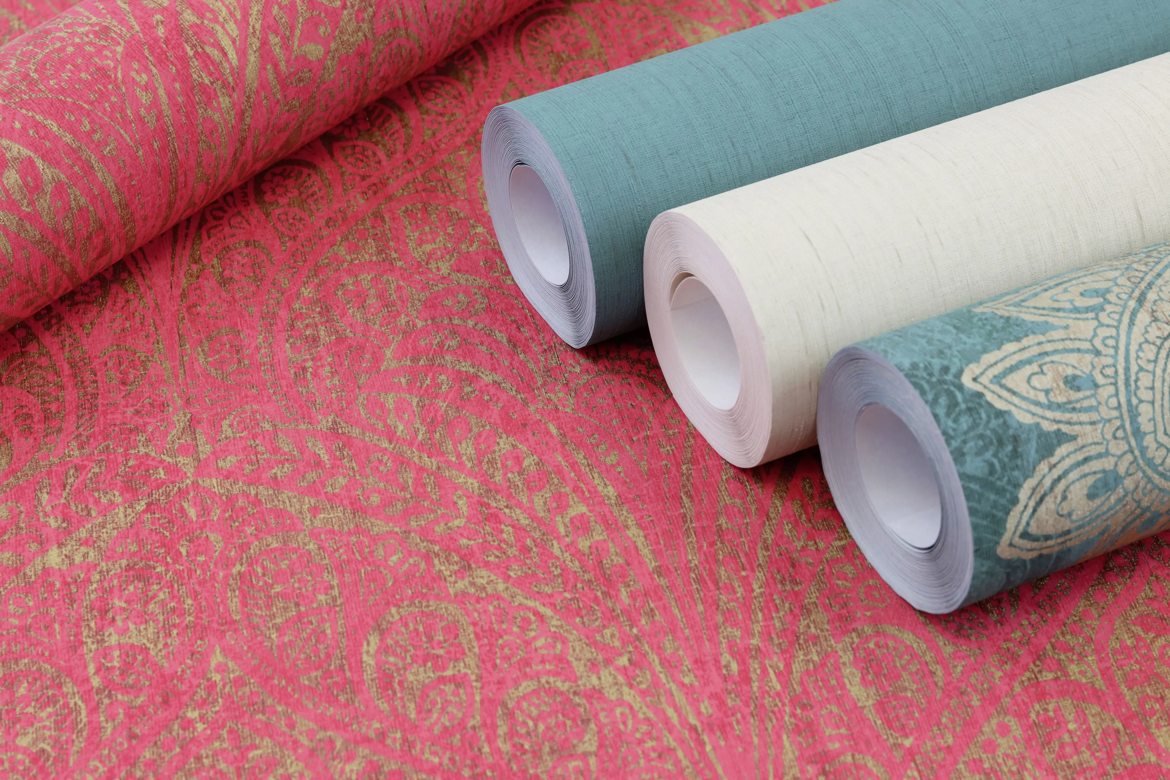 Rasch Vliestapete 746365 Pink-Dunkelpink Muster & Motive 10,05 m x 0,53 m