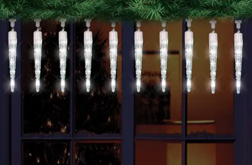 TrendLine LED Eiszapfenlichterkette 50 LED weiß für Innen- und Außenbereich TrendLine LED Eiszapfenlichterkette 50 LED weiß für Innen- und Außenbereich