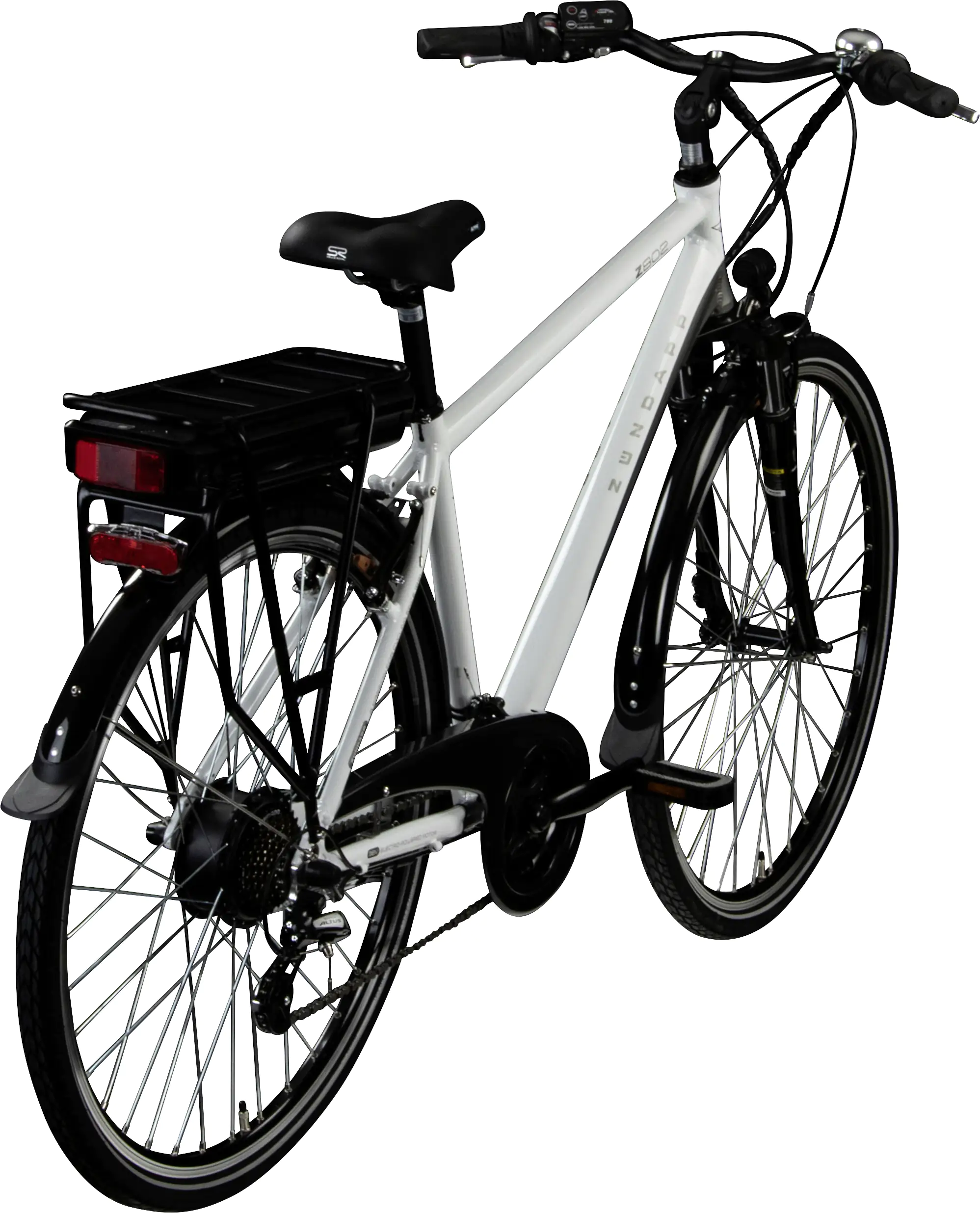 Zündapp E-Bike Trekking Z802 Herren 28 Zoll RH 48cm 21-Gang 374 Wh weiß grau
