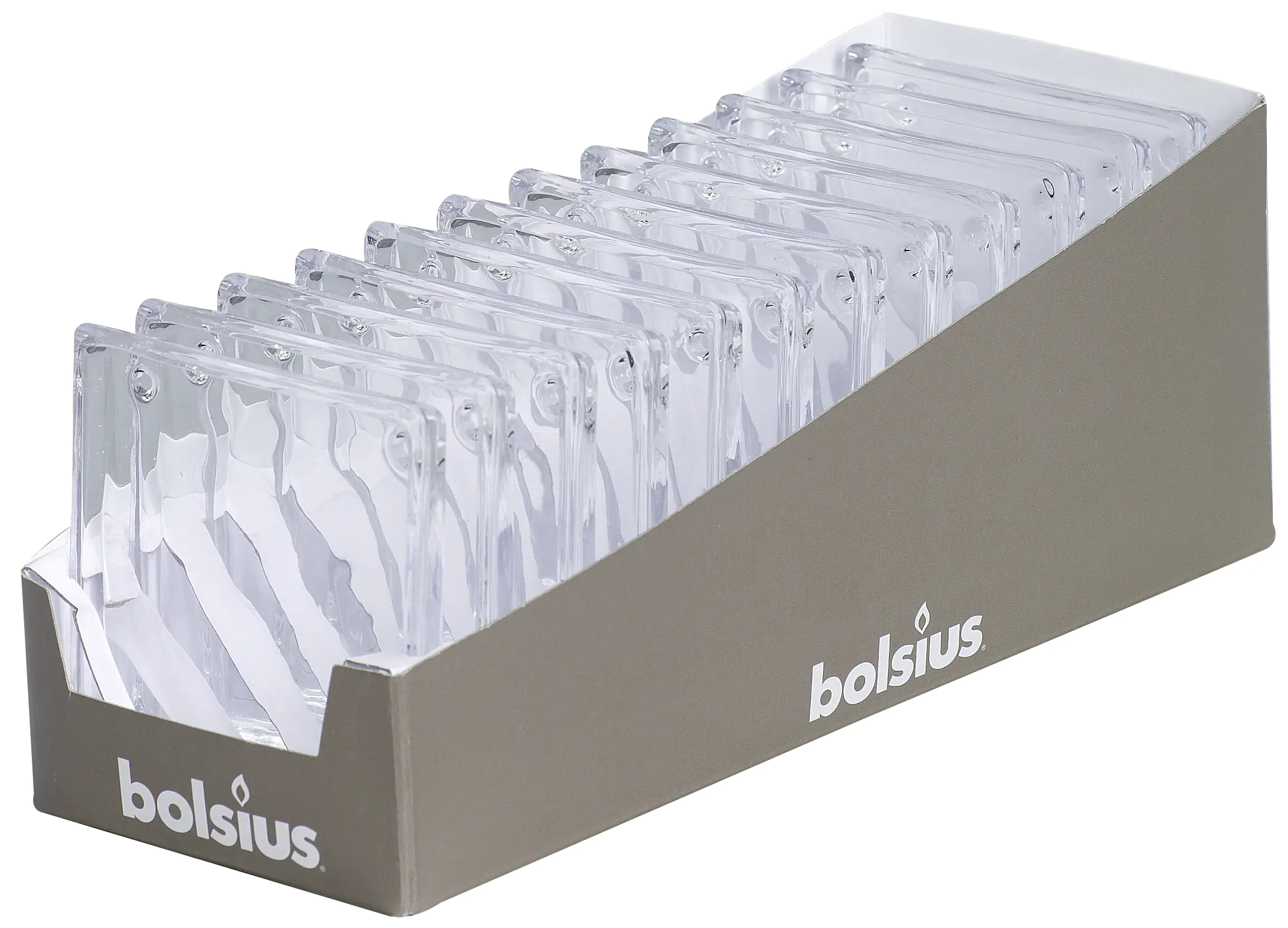 Bolsius Kerzenteller für Teelichter und Kerzen, 10 x 10 cm