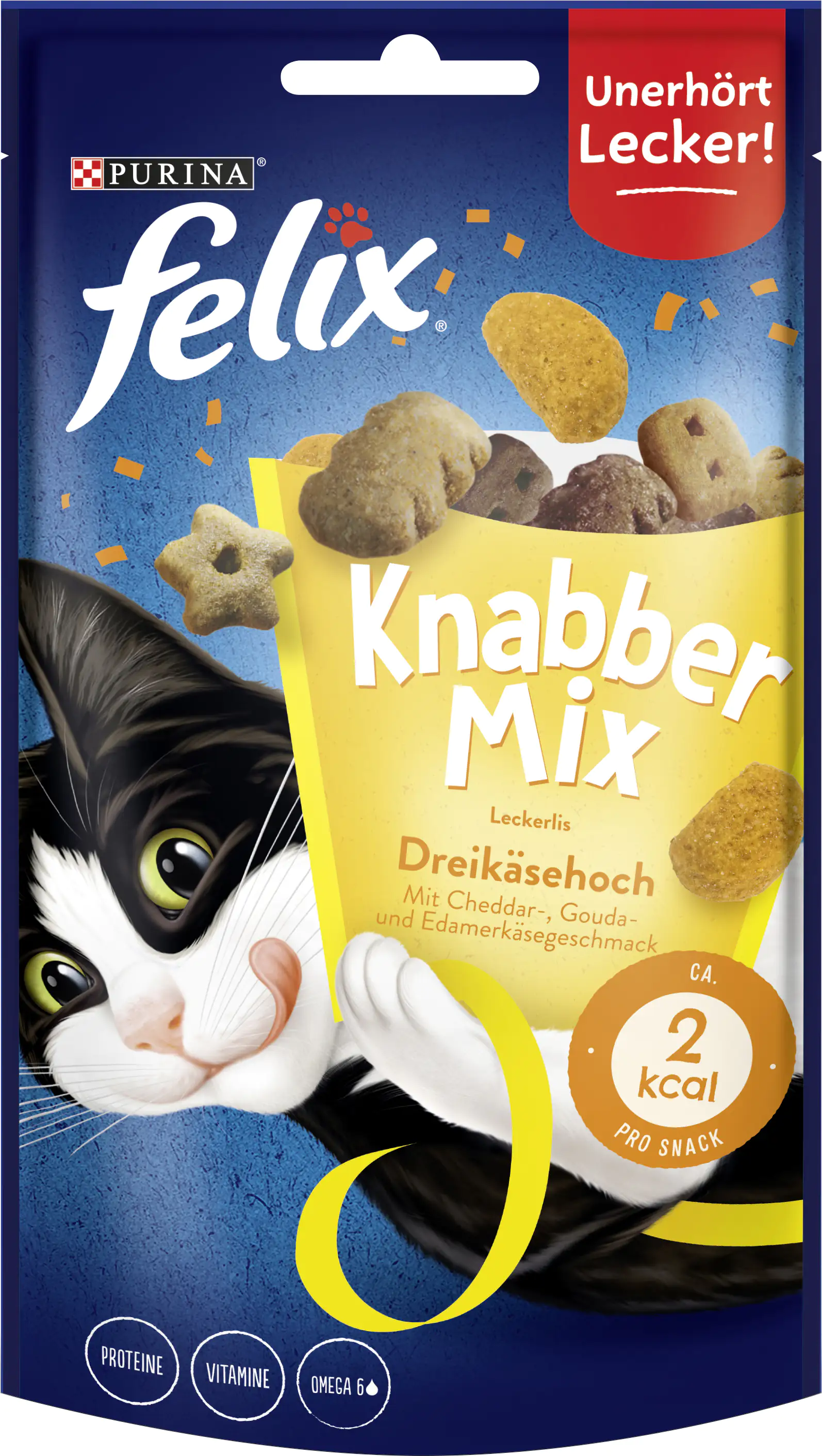 Felix Knabbermix Katzensnack Dreikäsehoch 60g Felix Knabbermix 60g Felix Knabbermix Katzensnack Dreikäsehoch 60g Felix Knabbermix 60g