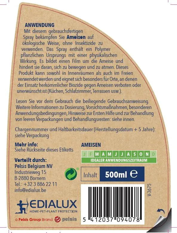 Edialux Ameisenspray Bio Sect 500 ml  Edialux Ameisenspray Bio Sect 500 ml