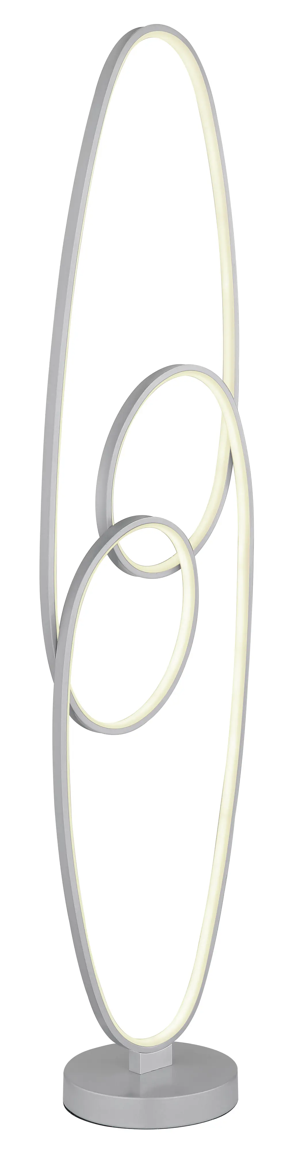 Globo Stehleuchte Spira 122 cm silber warmweiß