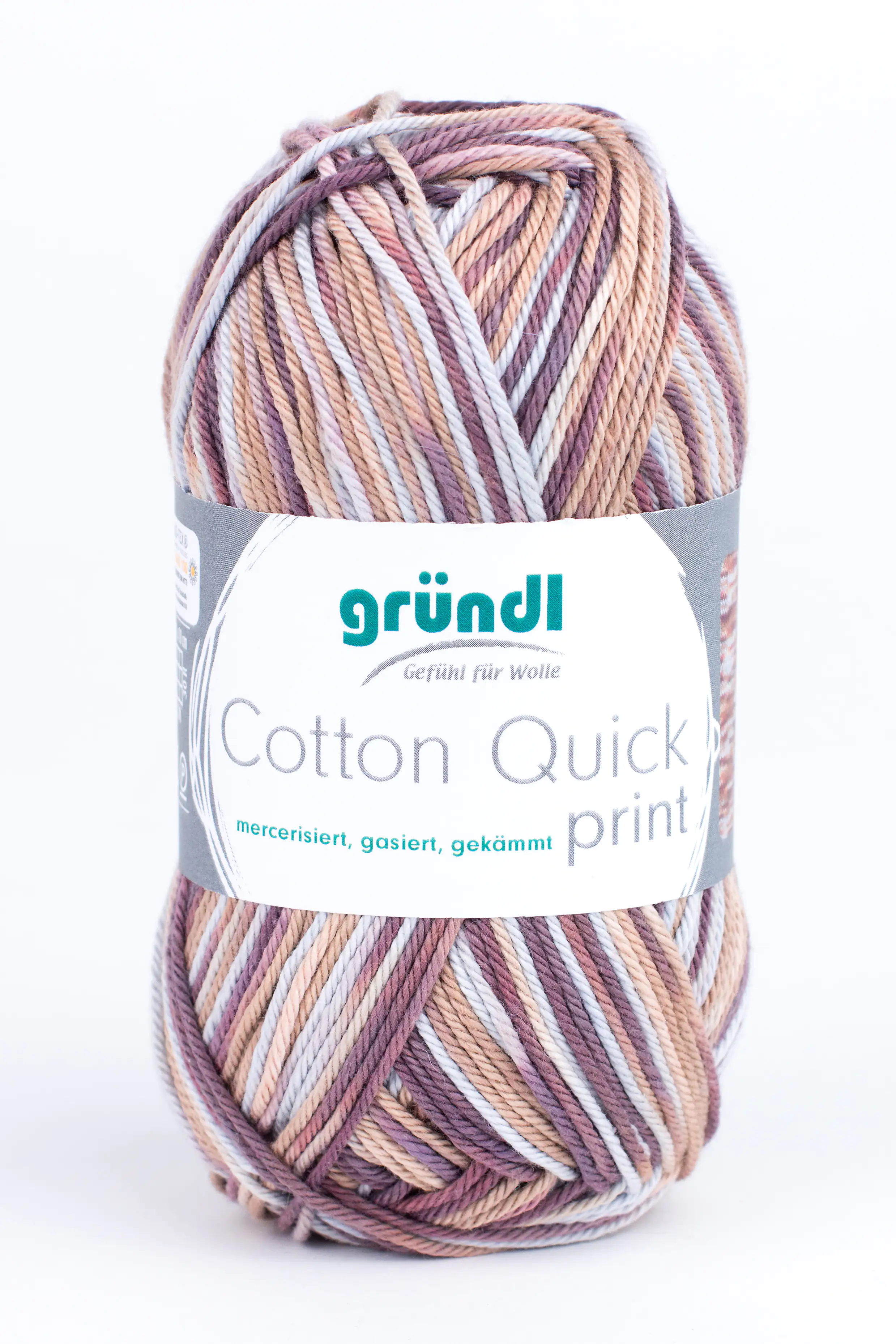 4036014022314 Gründl Wolle Cotton Quick print 50 g braun multicolor