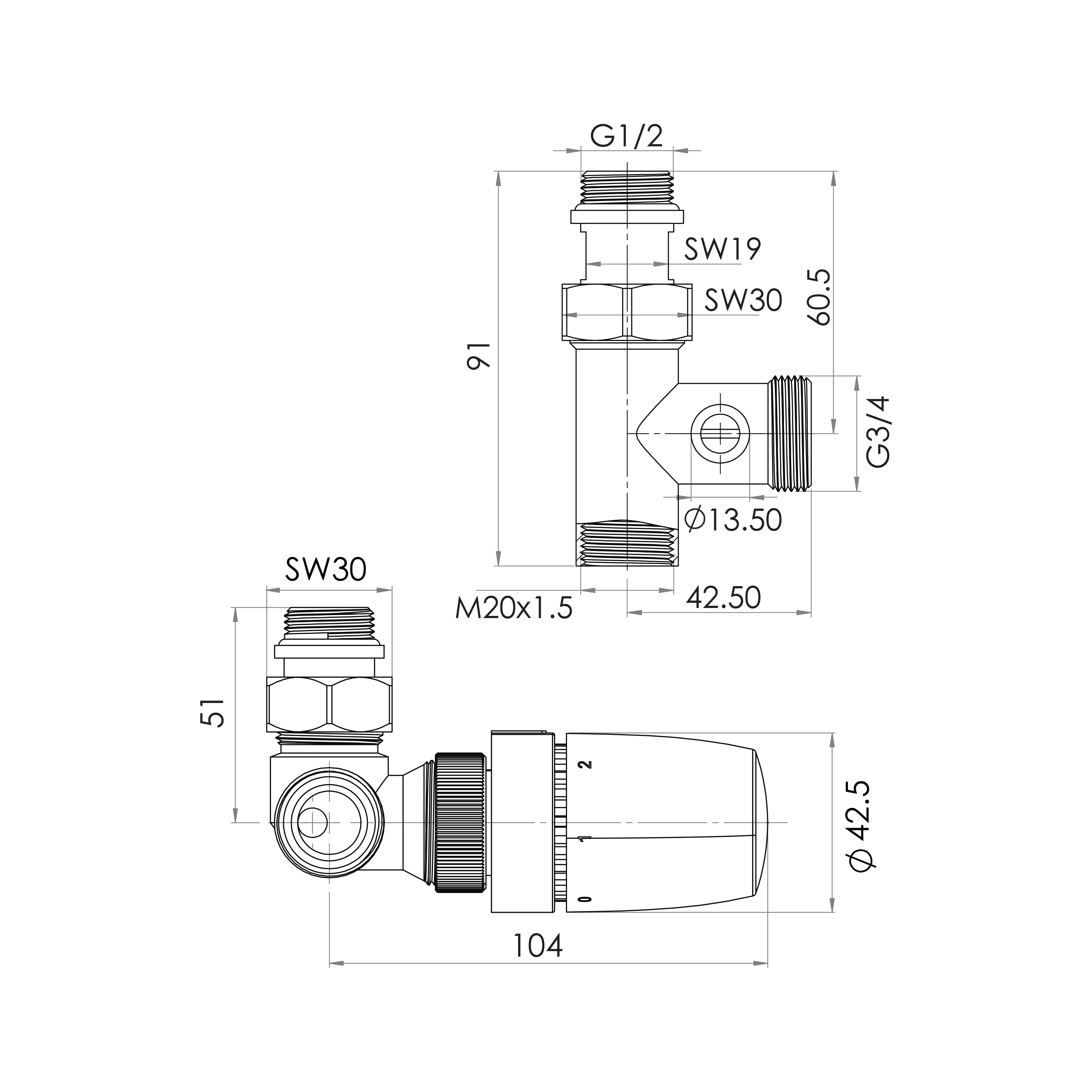 Schulte Thermostatset Mischbetrieb