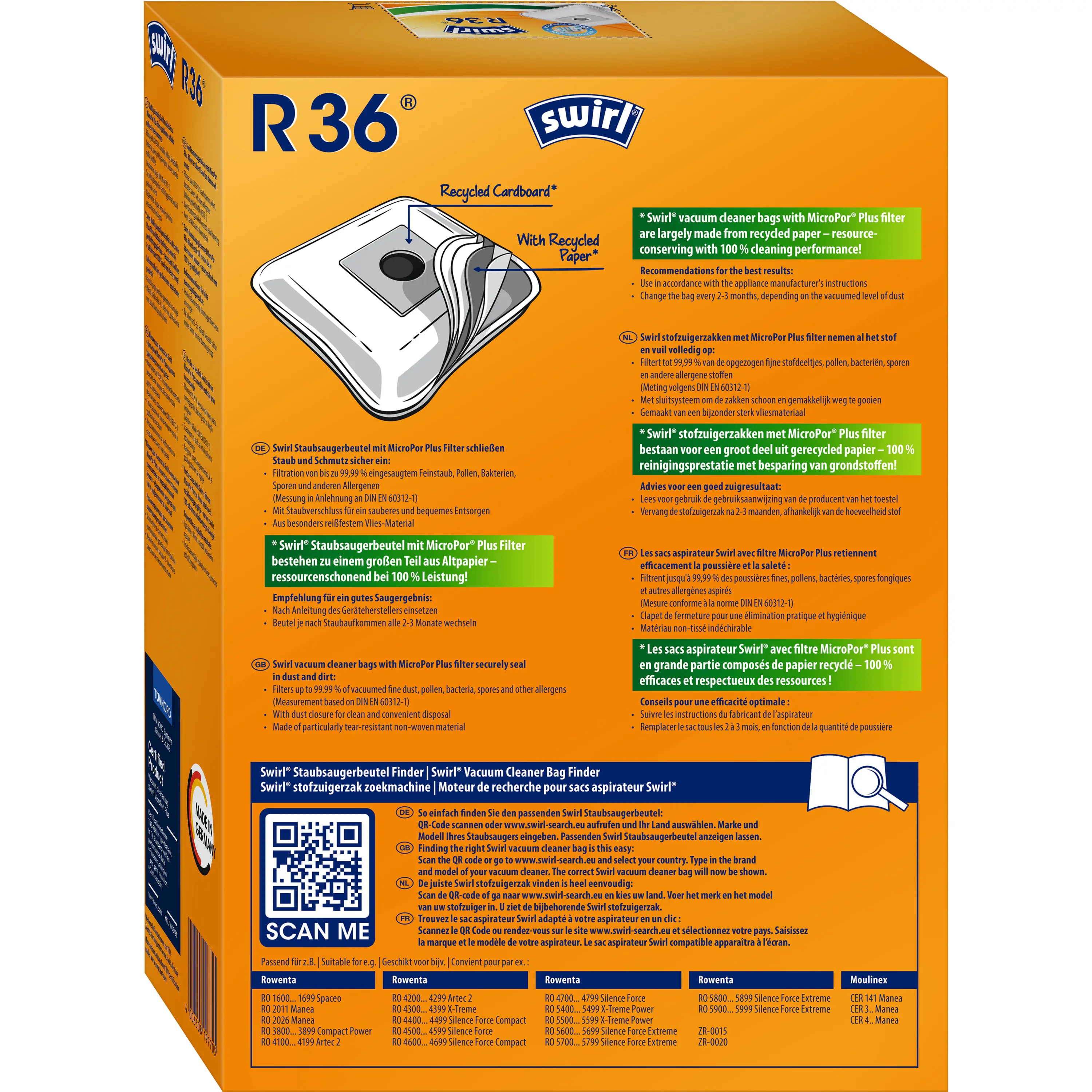 Swirl® R 36  MicroPor® Plus