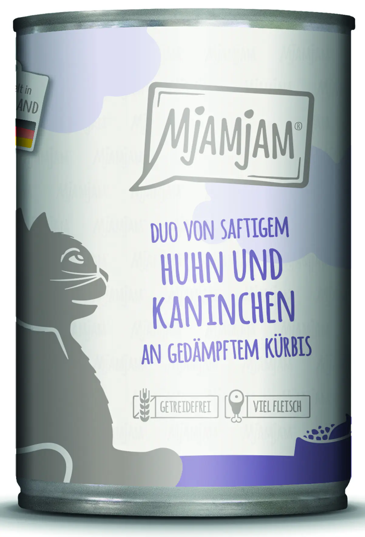 MjAMjAM Duo Katzennassfutter Adult ohne Konservierungsstoffe 400 g Huhn & Kanin