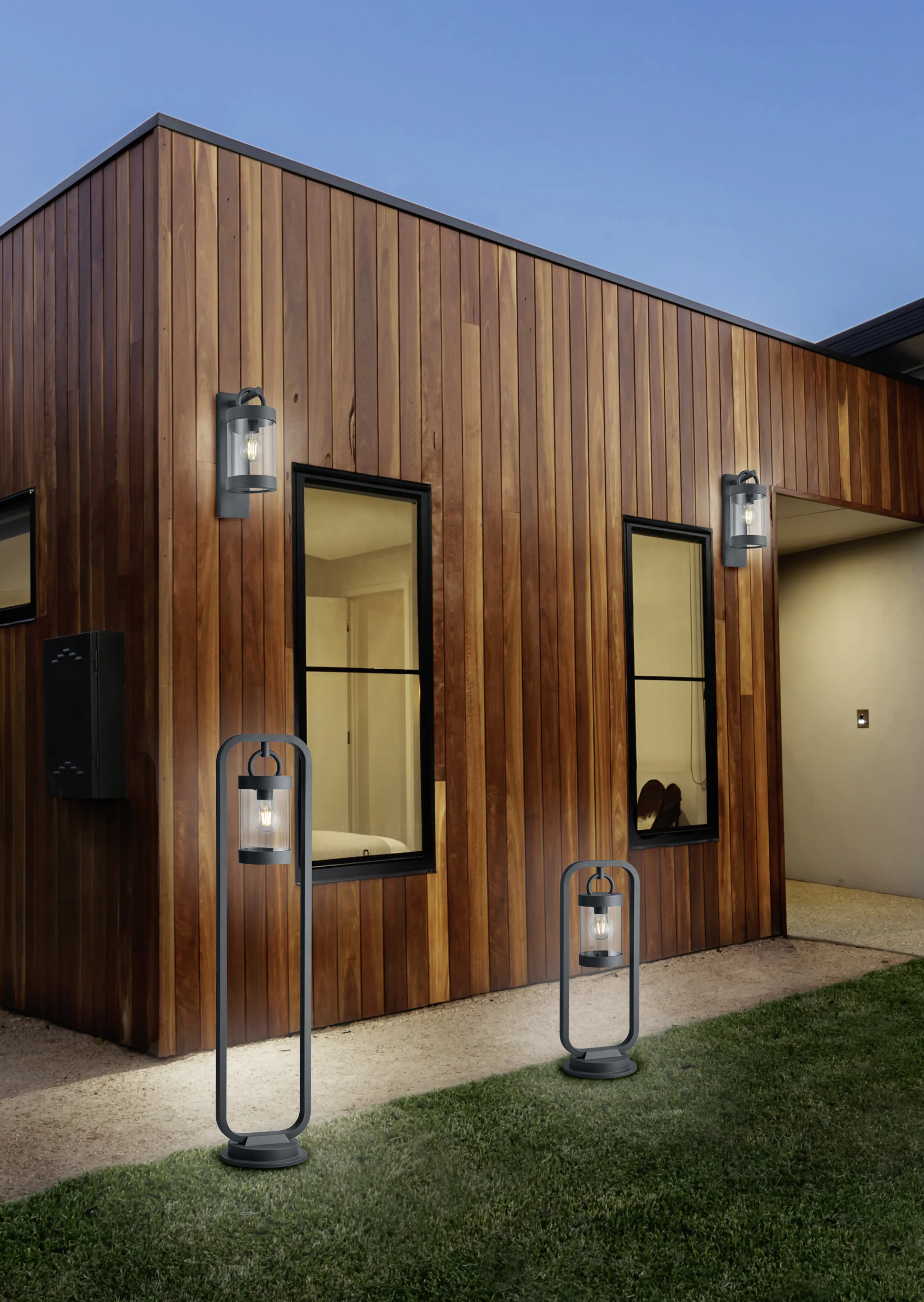 Trio Leuchten Sensor-Außen-Wegeleuchte Sambesi E27 anthrazit