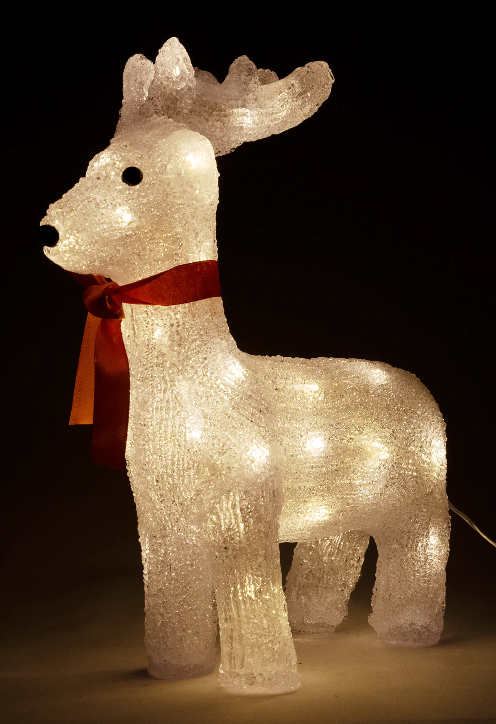 4333692379465_04 TrendLine LED Acrylfigur Rentier 35 x 30 cm warmweiß Außen mit Timer