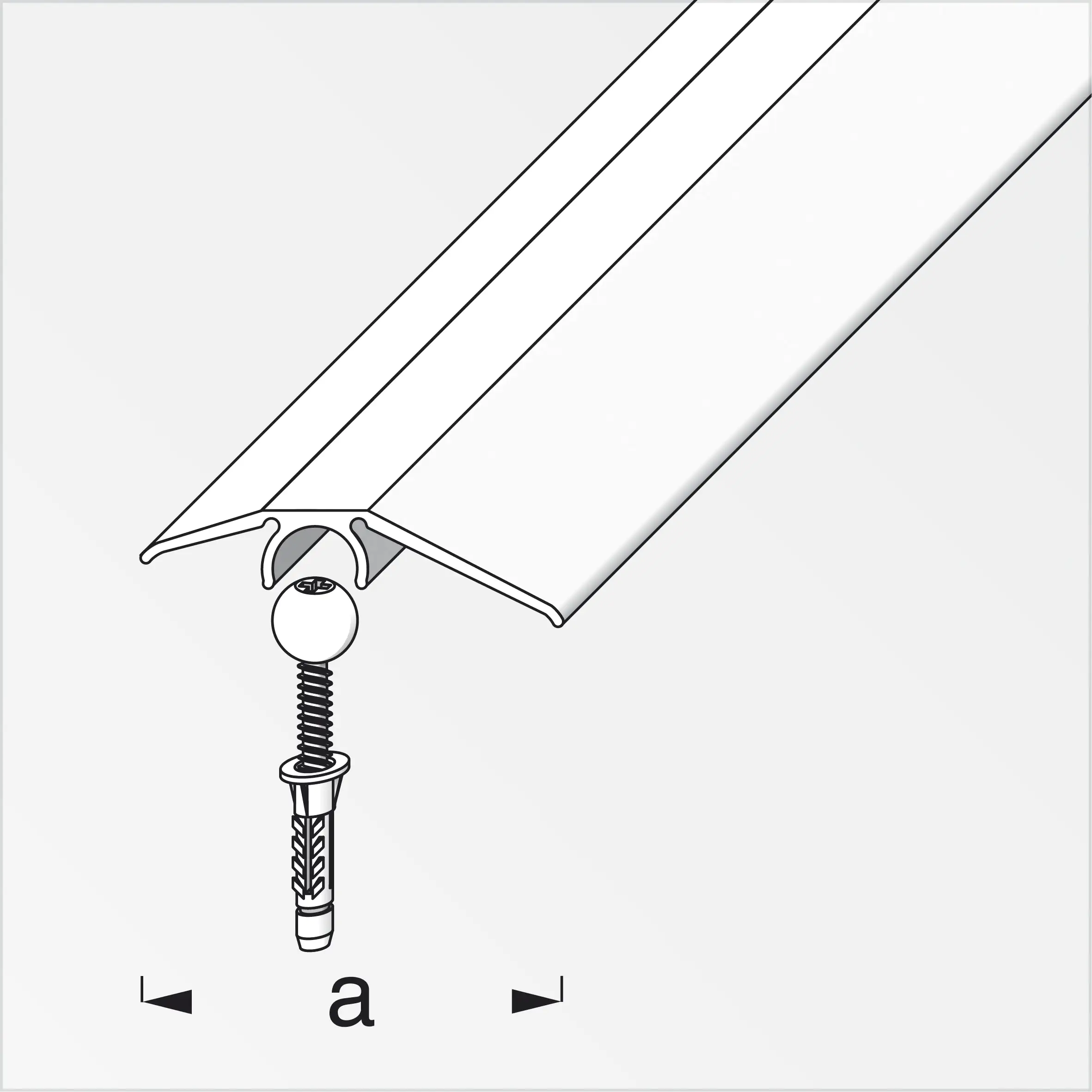 Niveauausgleich 56 x 900 mm