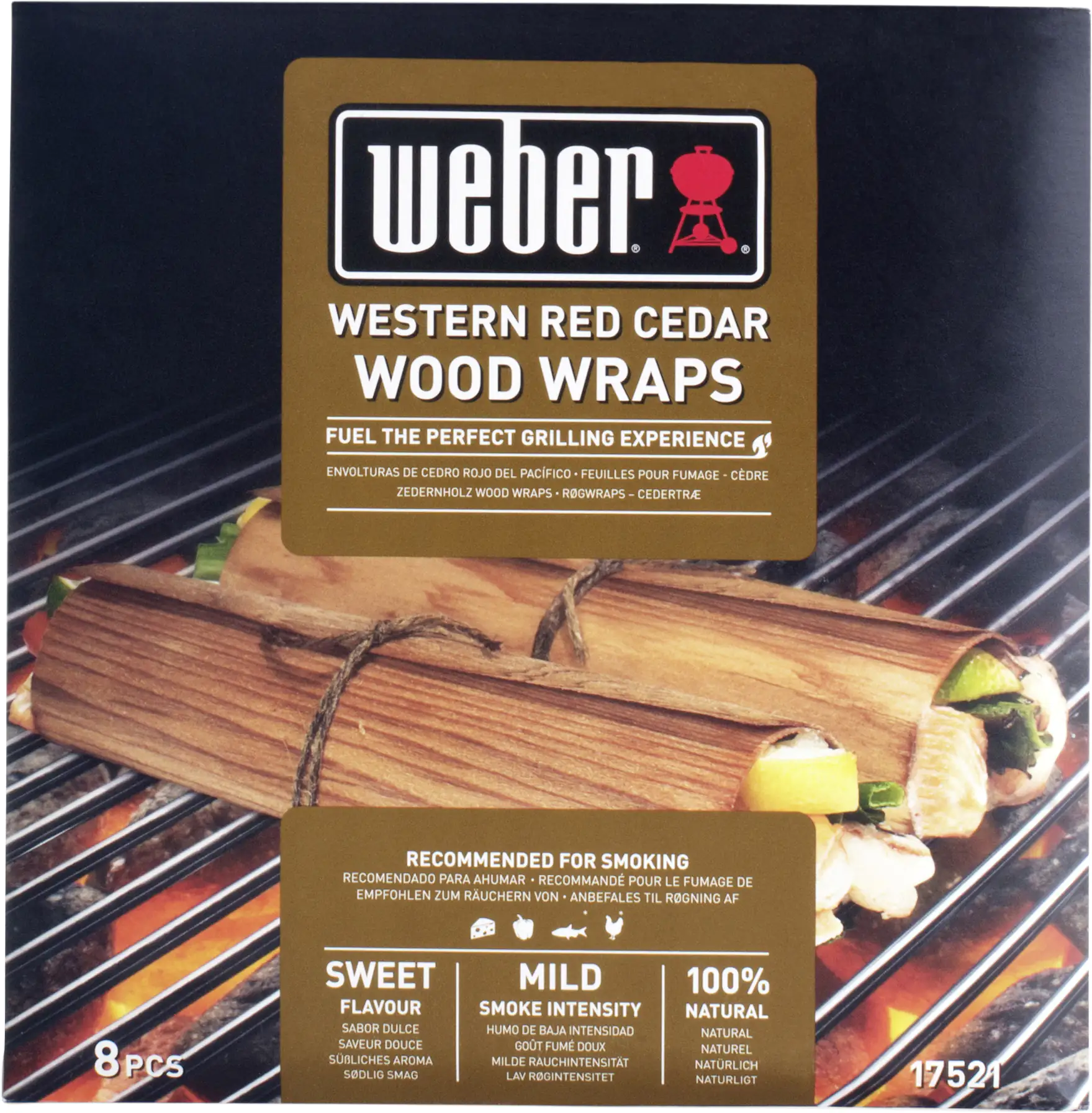 Weber Wood Wraps aus Zedernholz 8 Stück