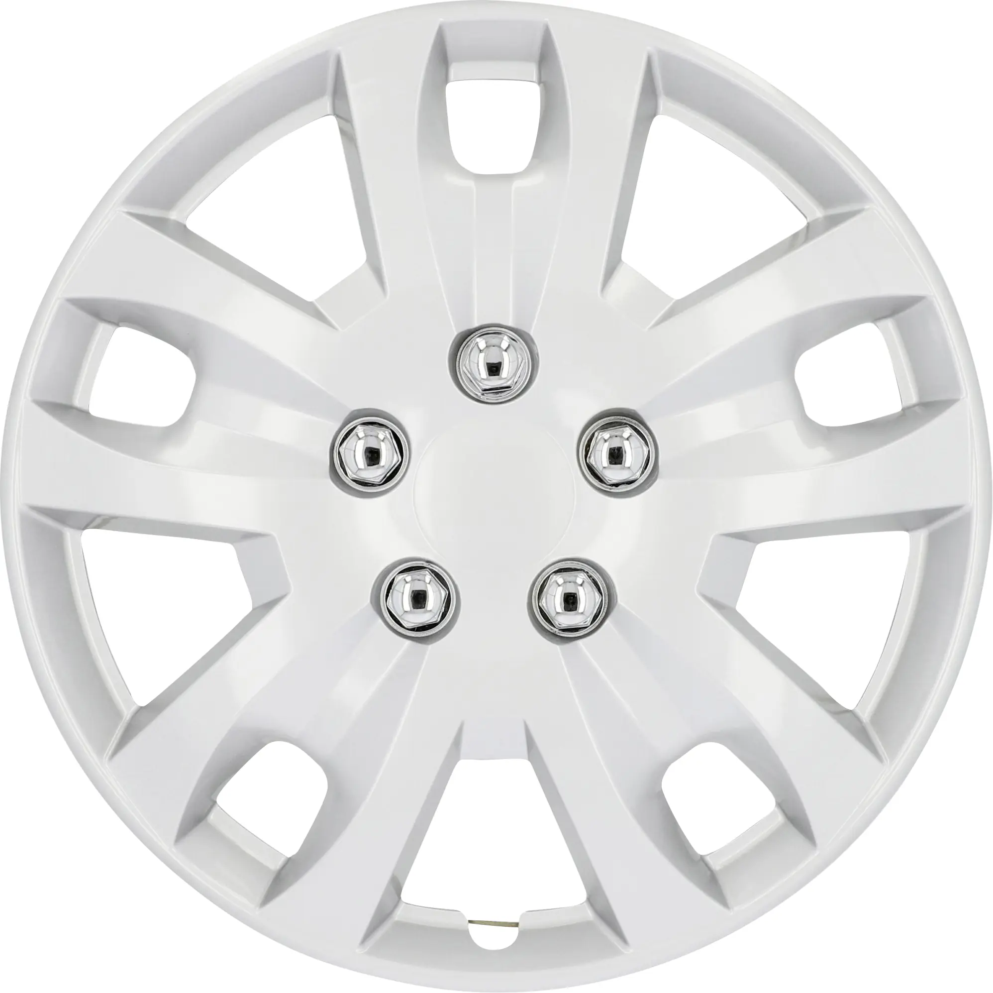 Cartrend Radzierblenden Hockenheim 35 cm (14 Zoll) silber 4 Stück