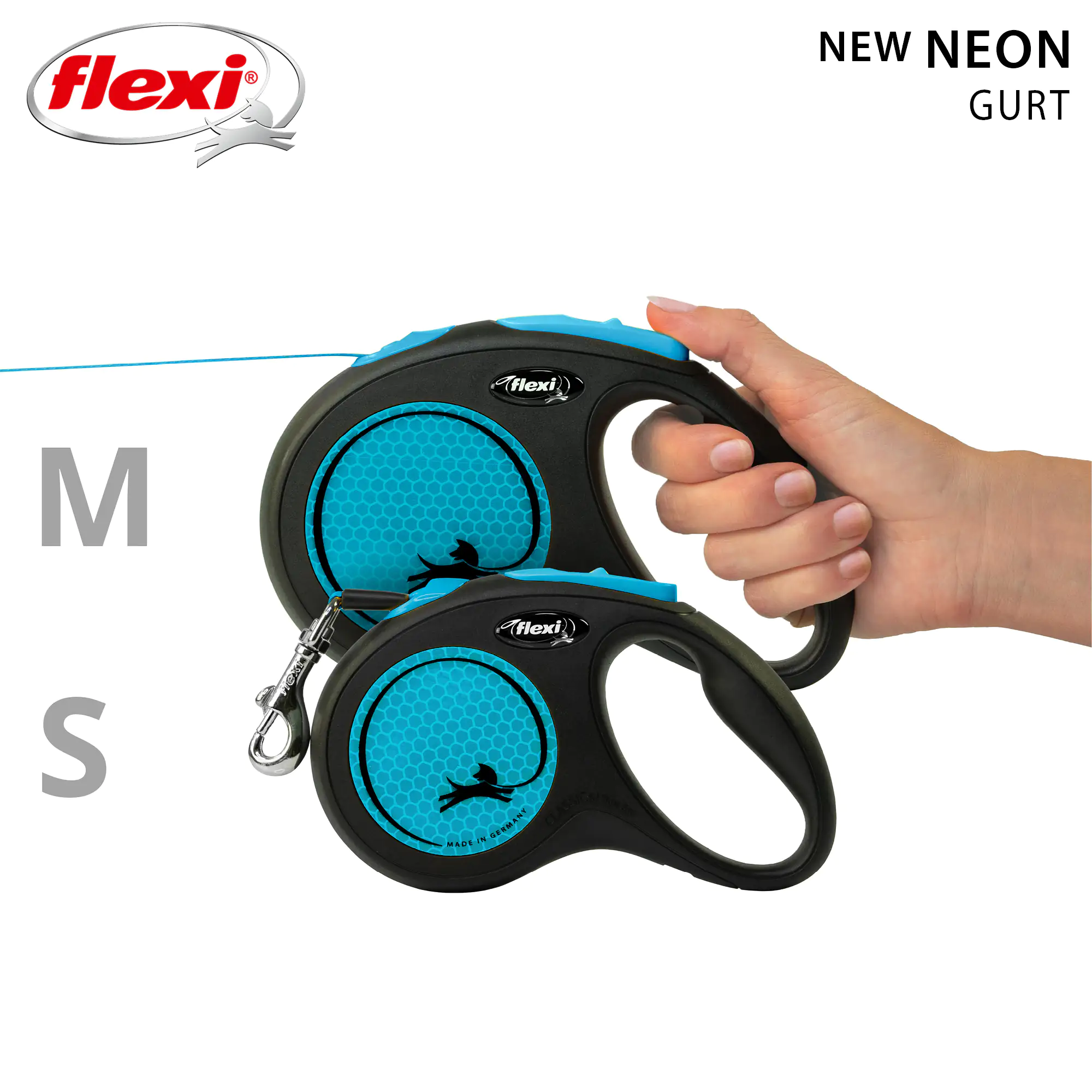 Nobby Flexi Hundeleine New Neon S neon-blau 5 m Nobby Flexi Hundeleine New Neon S neon-blau 5 m