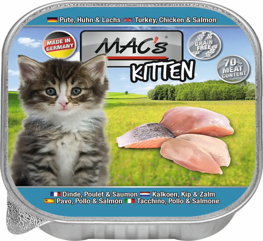 Macs Cat Kitten Pute Huhn & Lachs 100 g