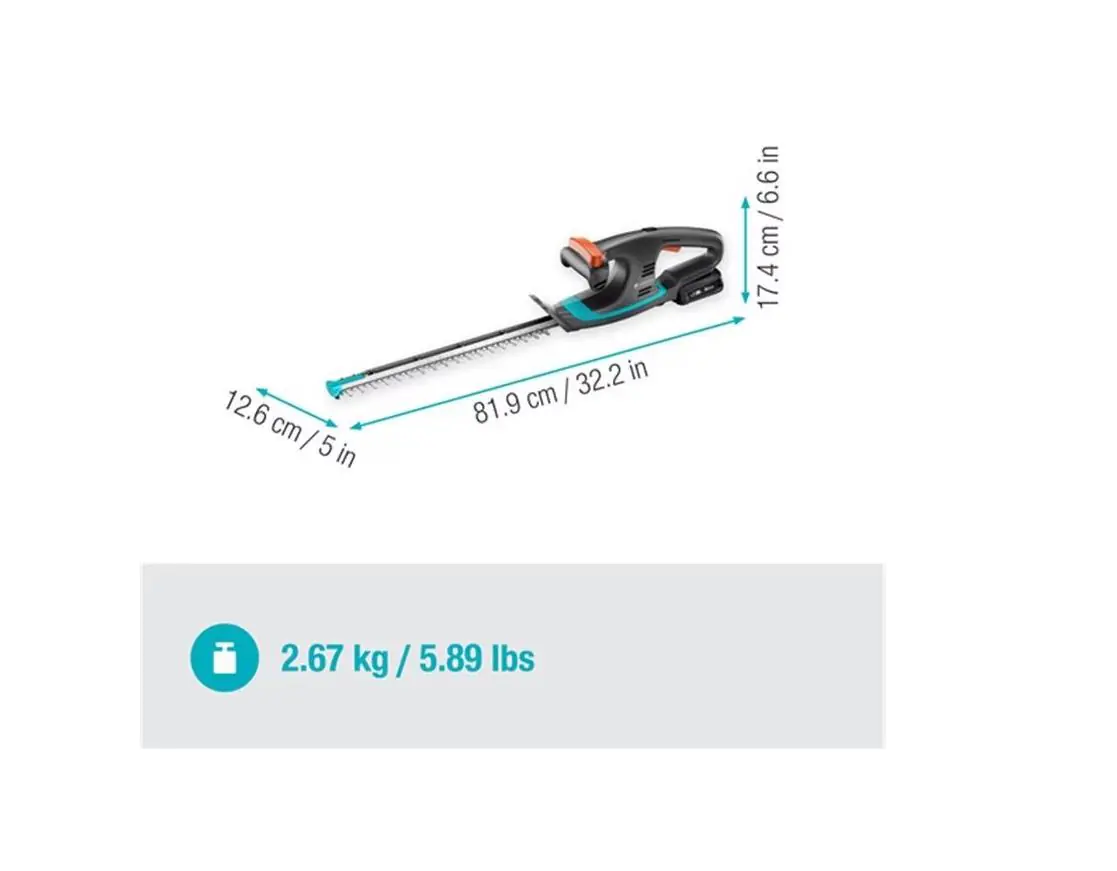 Gardena Akku Heckenschere EasyCut 40/18V, Li-Ionen, 1 Akku