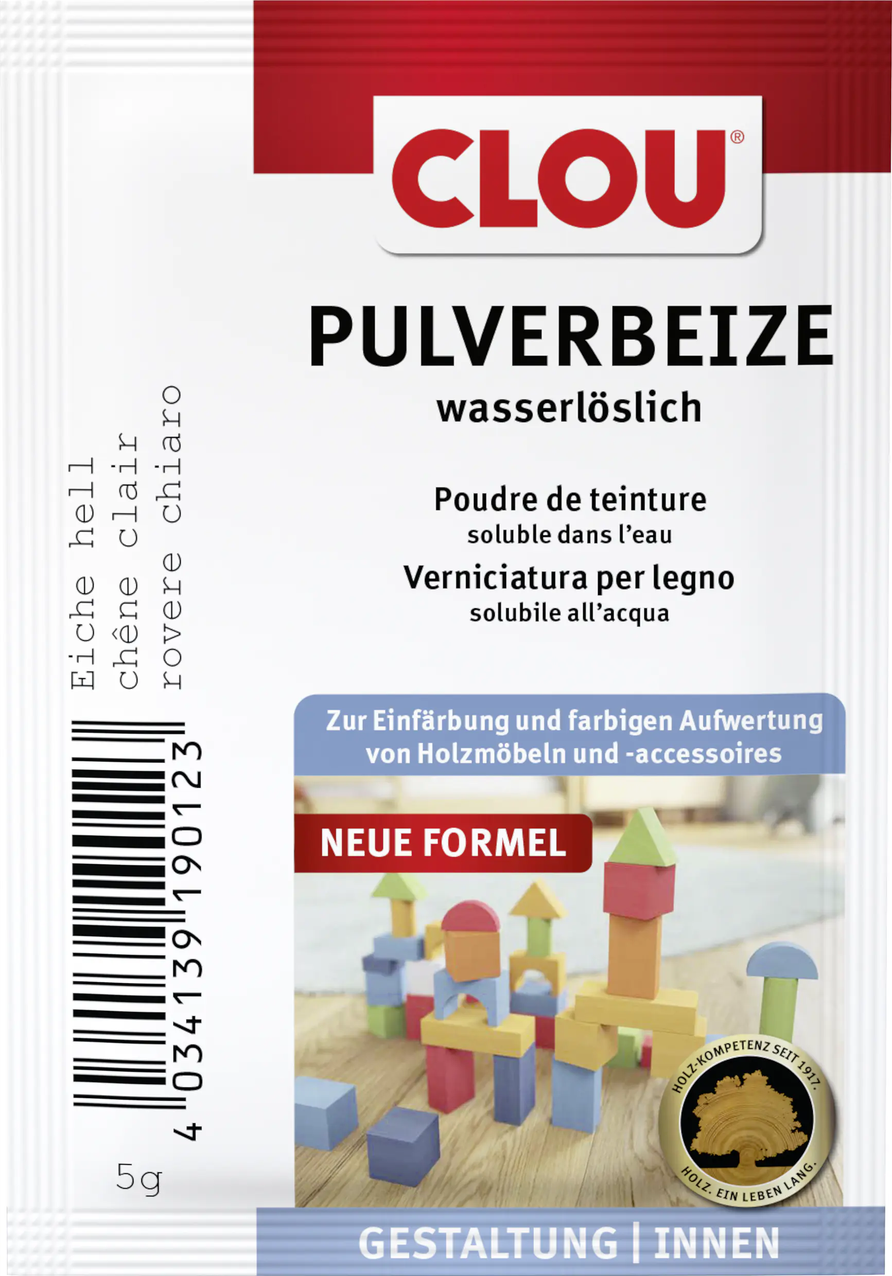 Clou Holzbeize 5 g eiche hell