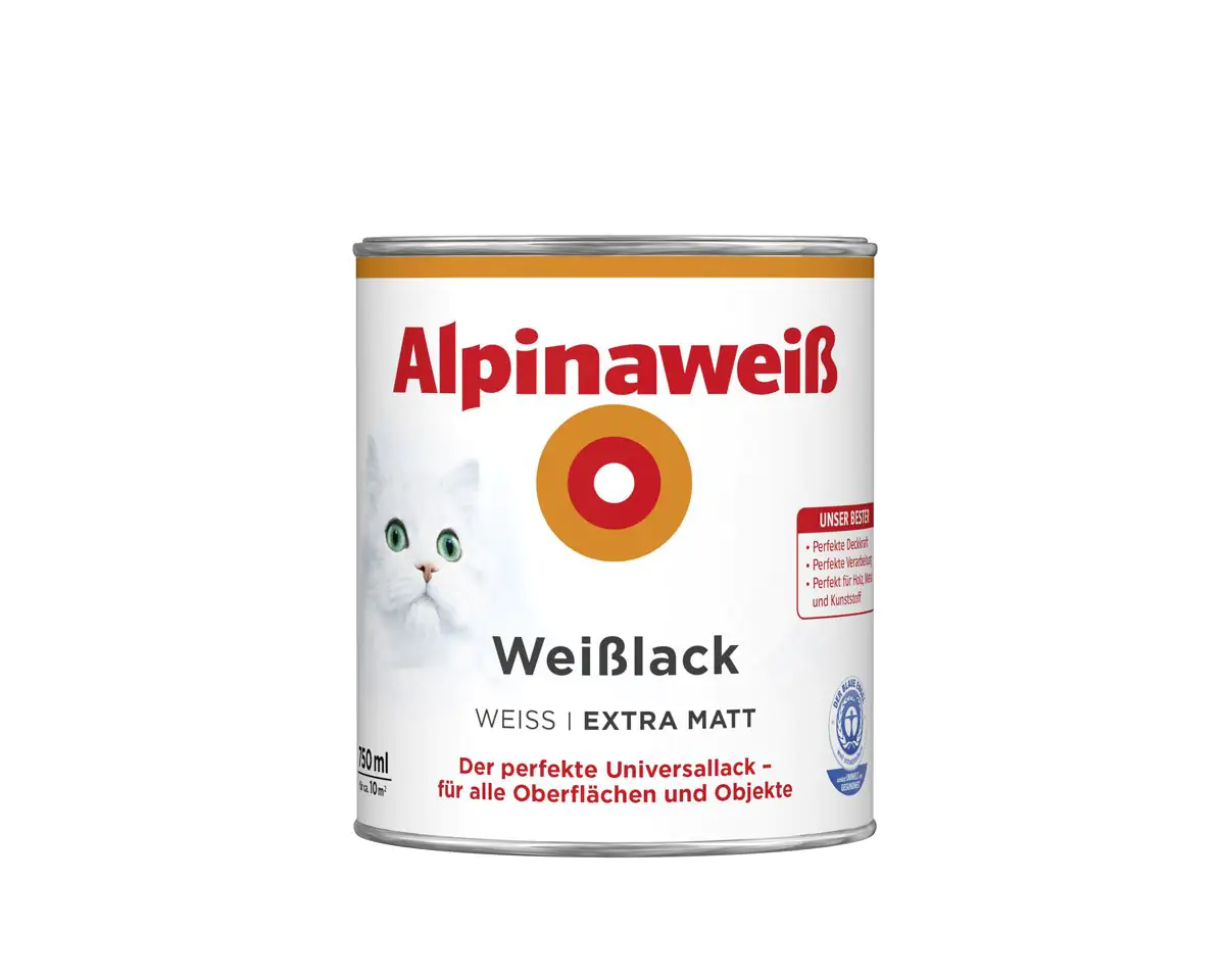 Alpinaweiß Weißlack 750 ml extra matt Alpinaweiß Weißlack 750 ml extra matt