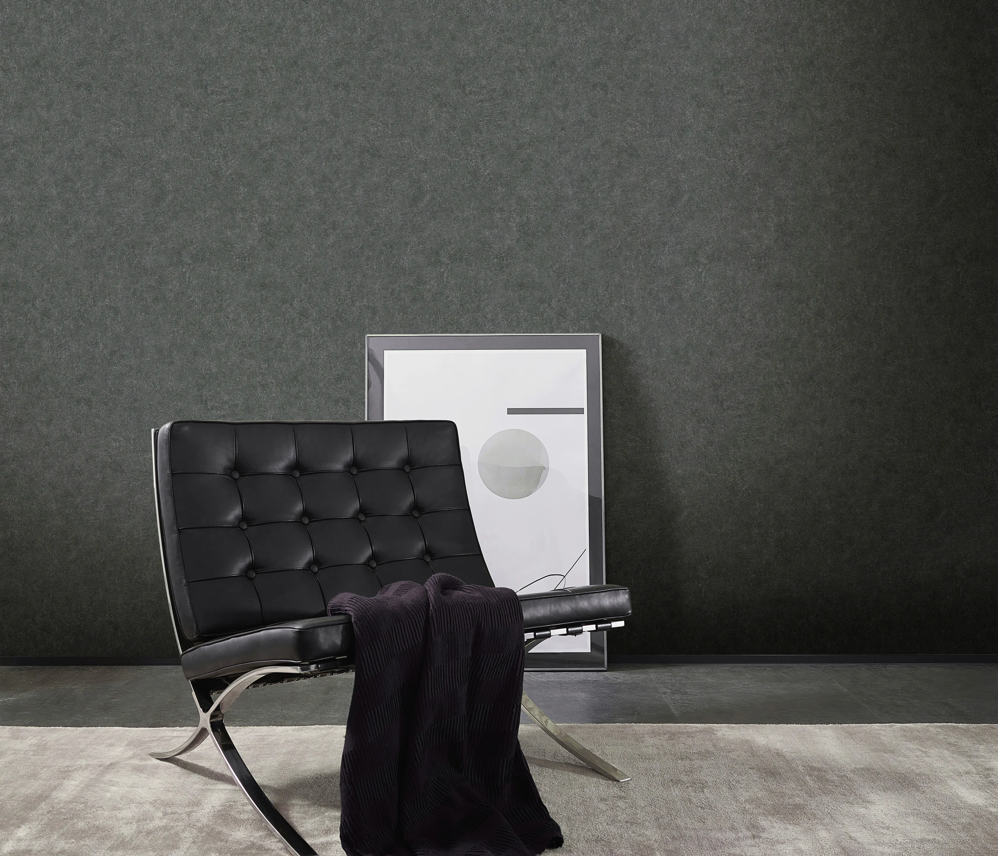 Erismann Vliestapete 10377-15 Fashion for Walls 4 uni schwarz 10,05 x 0,53 m