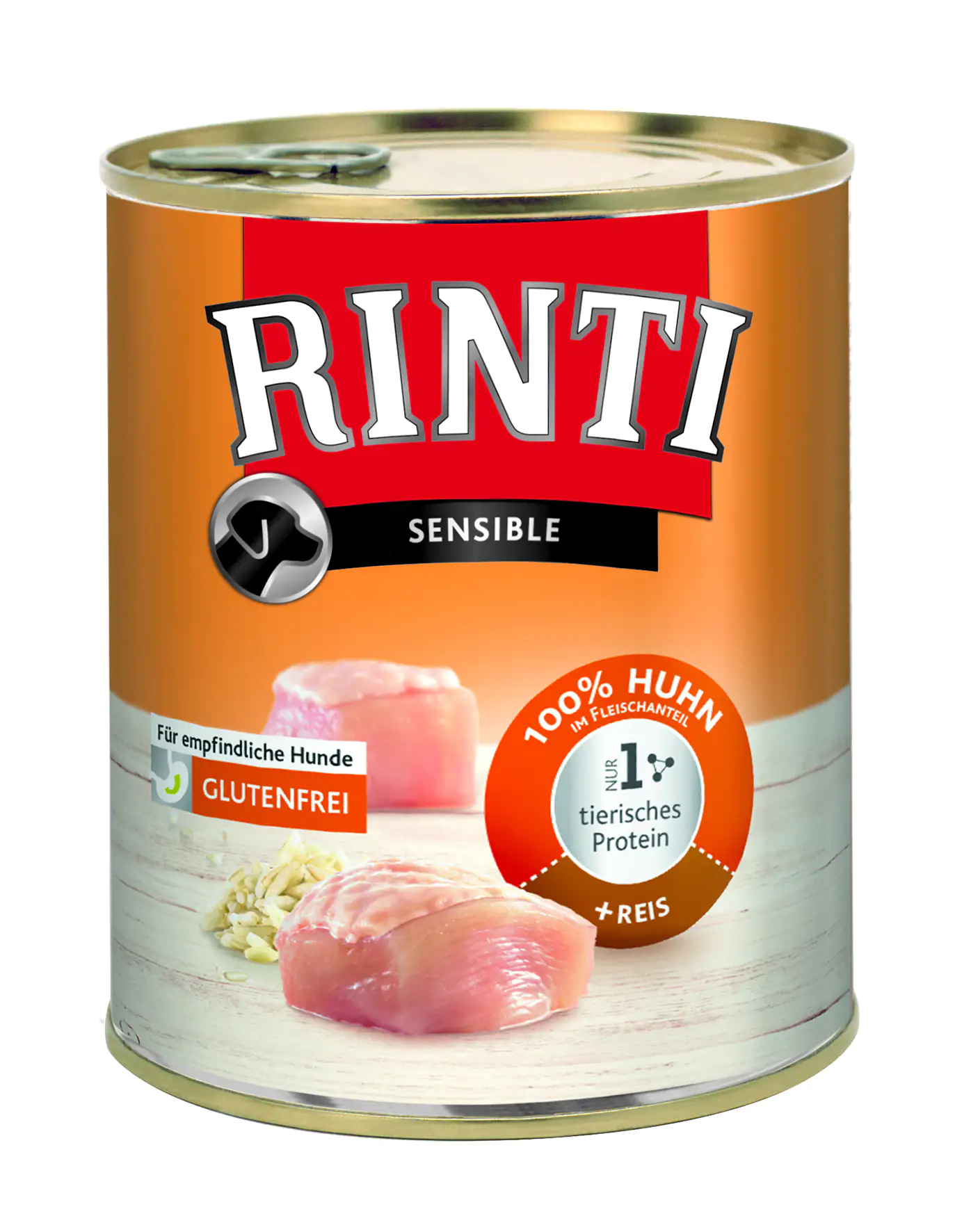 Rinti Sensible Hundenassfutter Huhn & Reis 800 g Adult Rinti Sensible Hundenassfutter Huhn & Reis 800 g Adult
