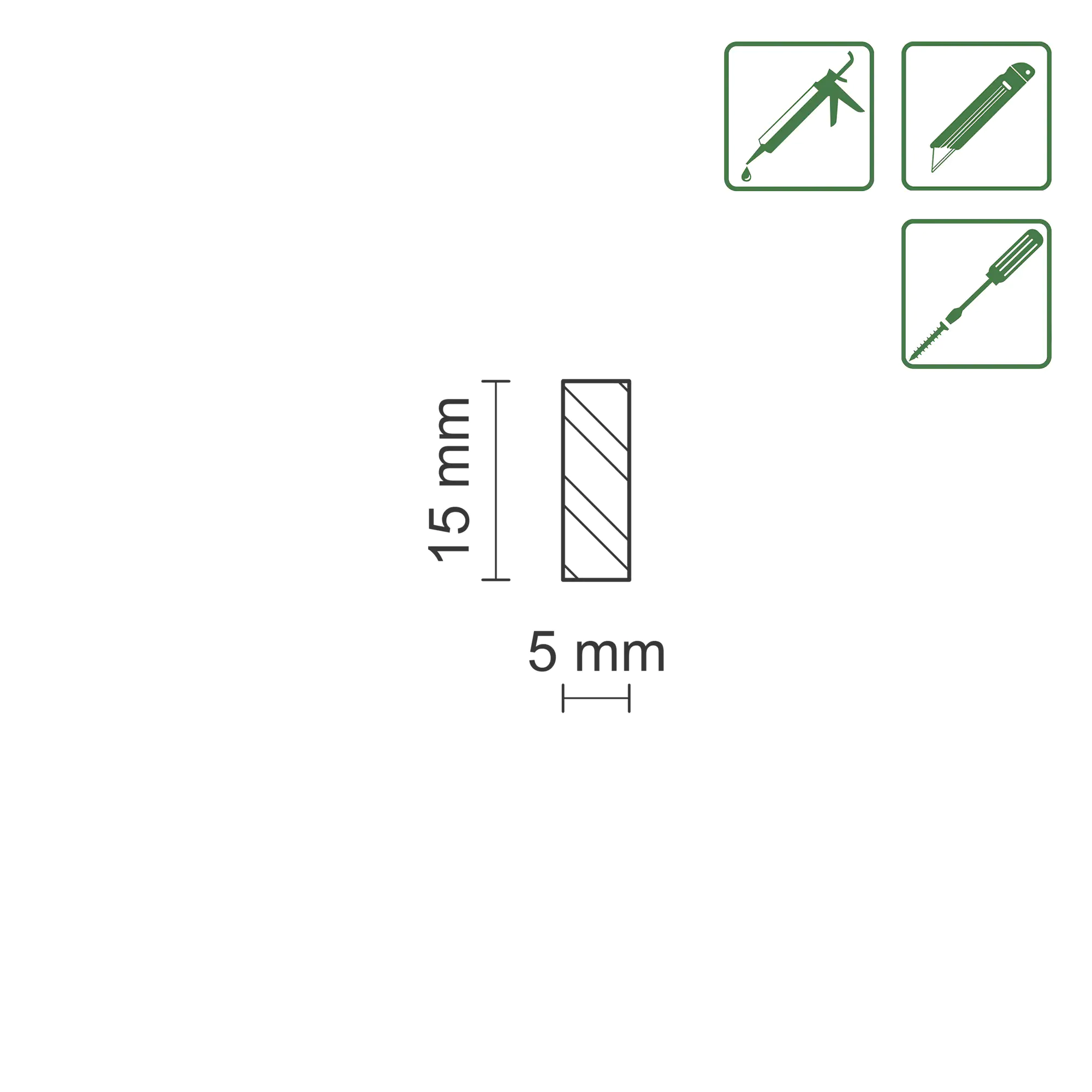 FN Neuhofer Balsa Leiste 100 cm 15 x 5 mm Balsa