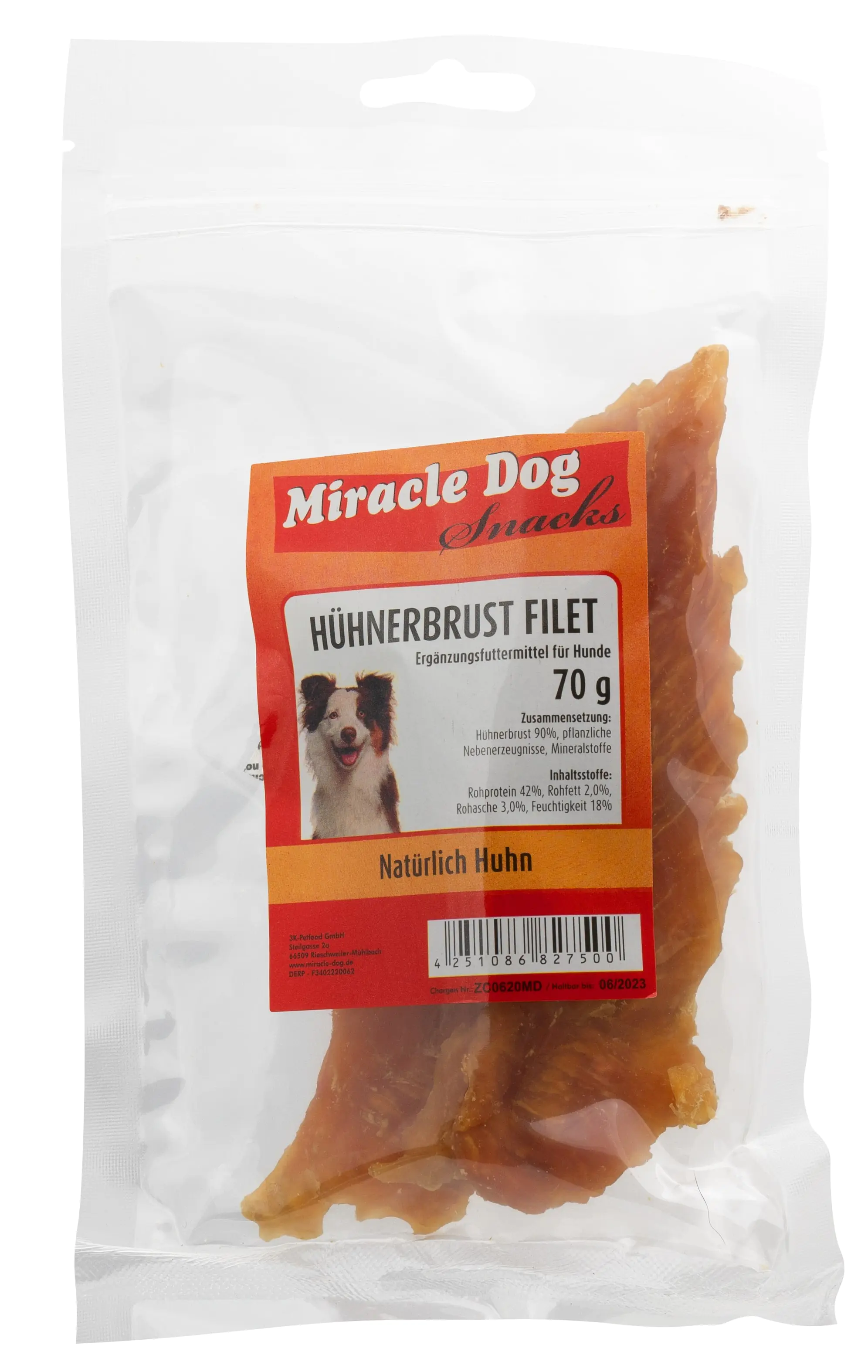 Miracle Dog Hühnerbrust Filet 70 g