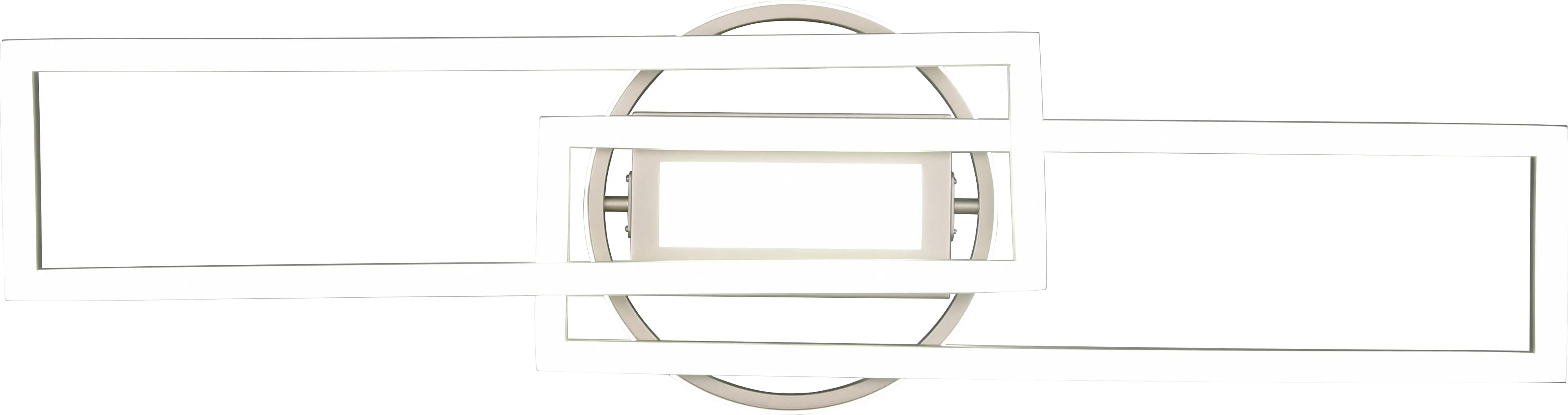 Reality Leuchten LED Deckenleuchte Twister nickel