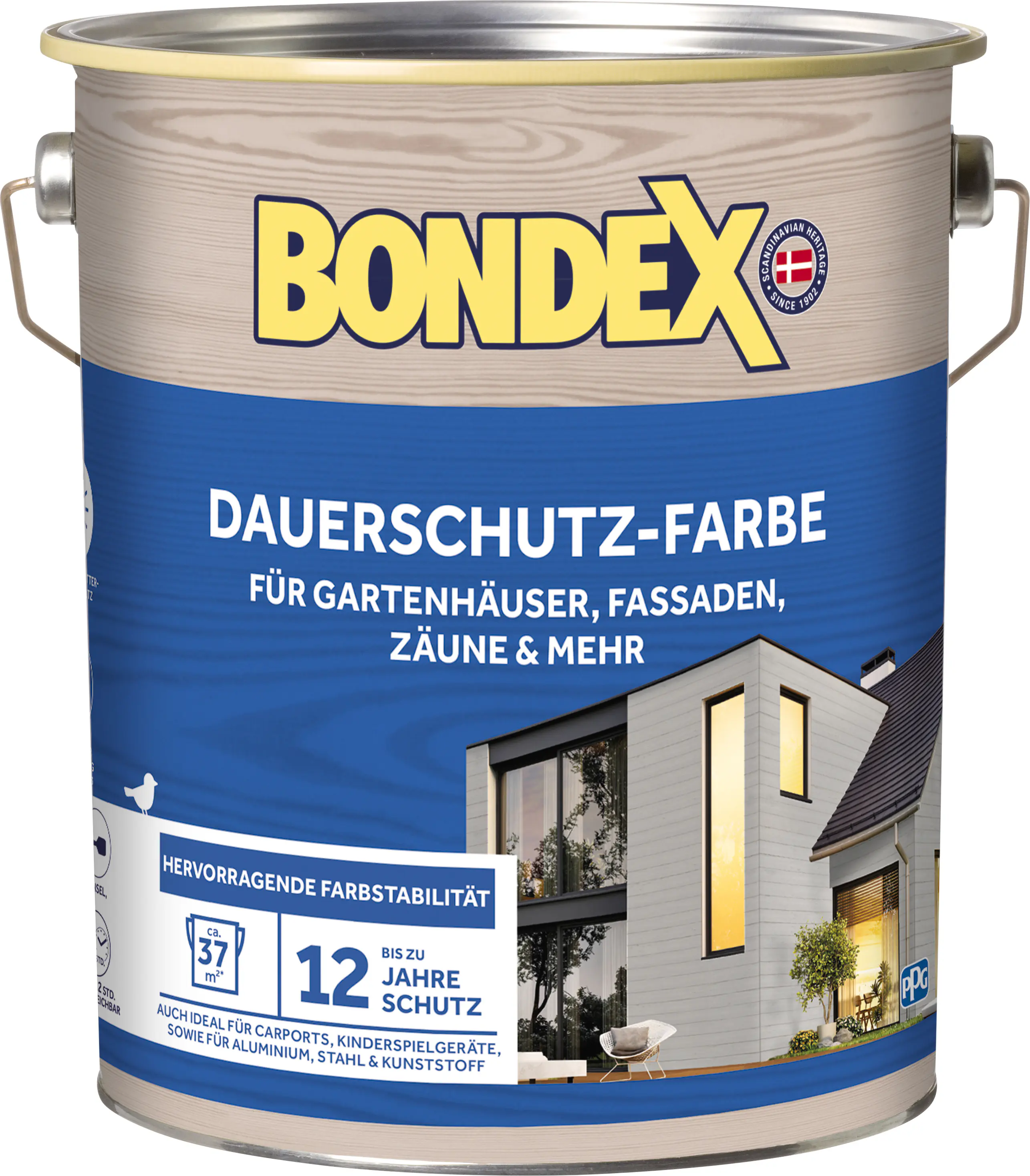 Bondex Dauerschutz-Holzfarbe 750 ml schneeweiß