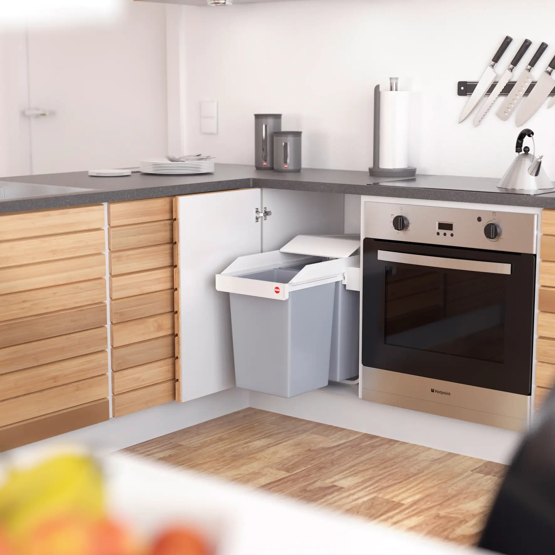 Hailo Einbauabfalleimer Multi-Box 2 x 14 L