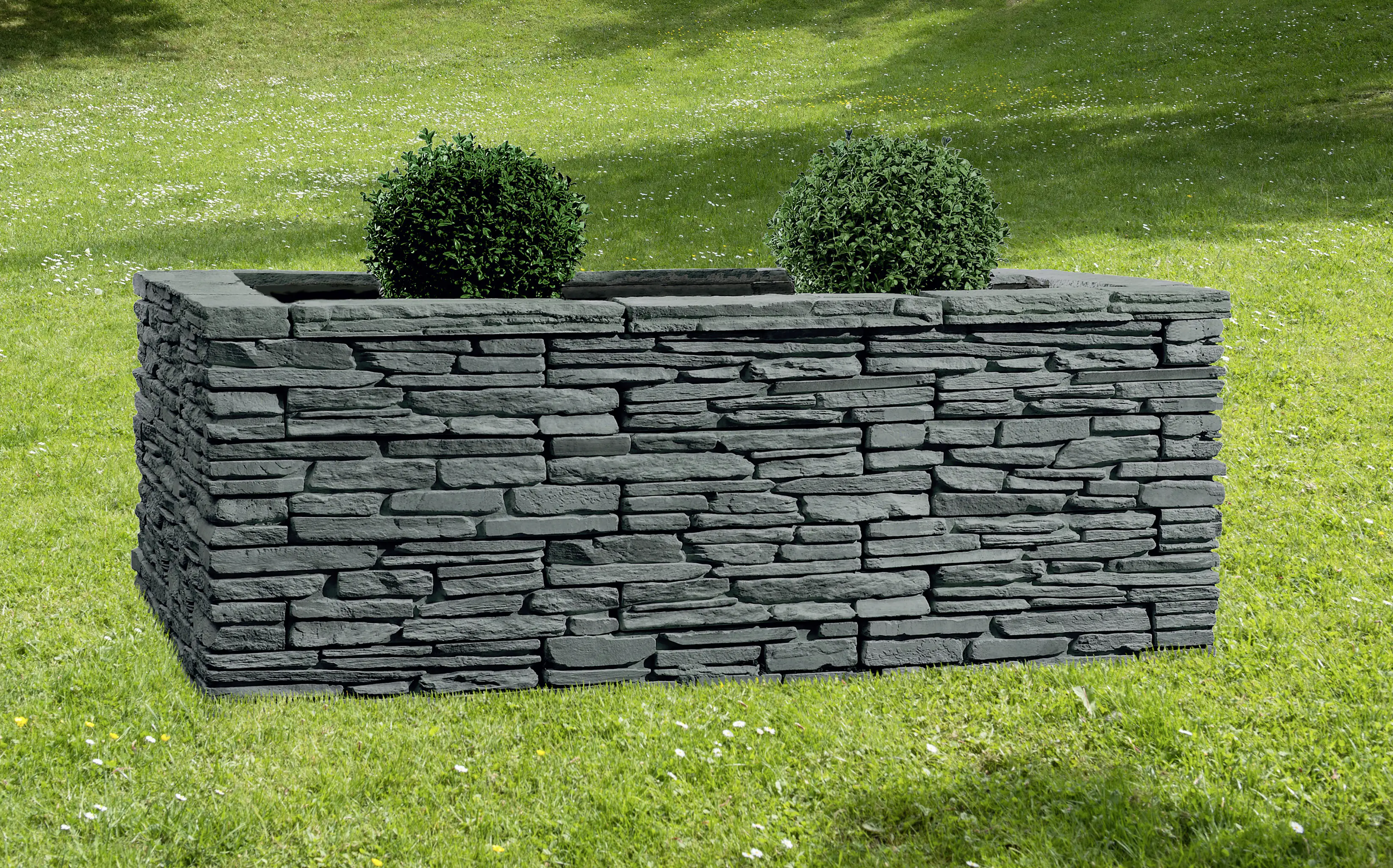 Kann Hochbeet-Set Madoc 200 x 150 x 74 cm anthrazit