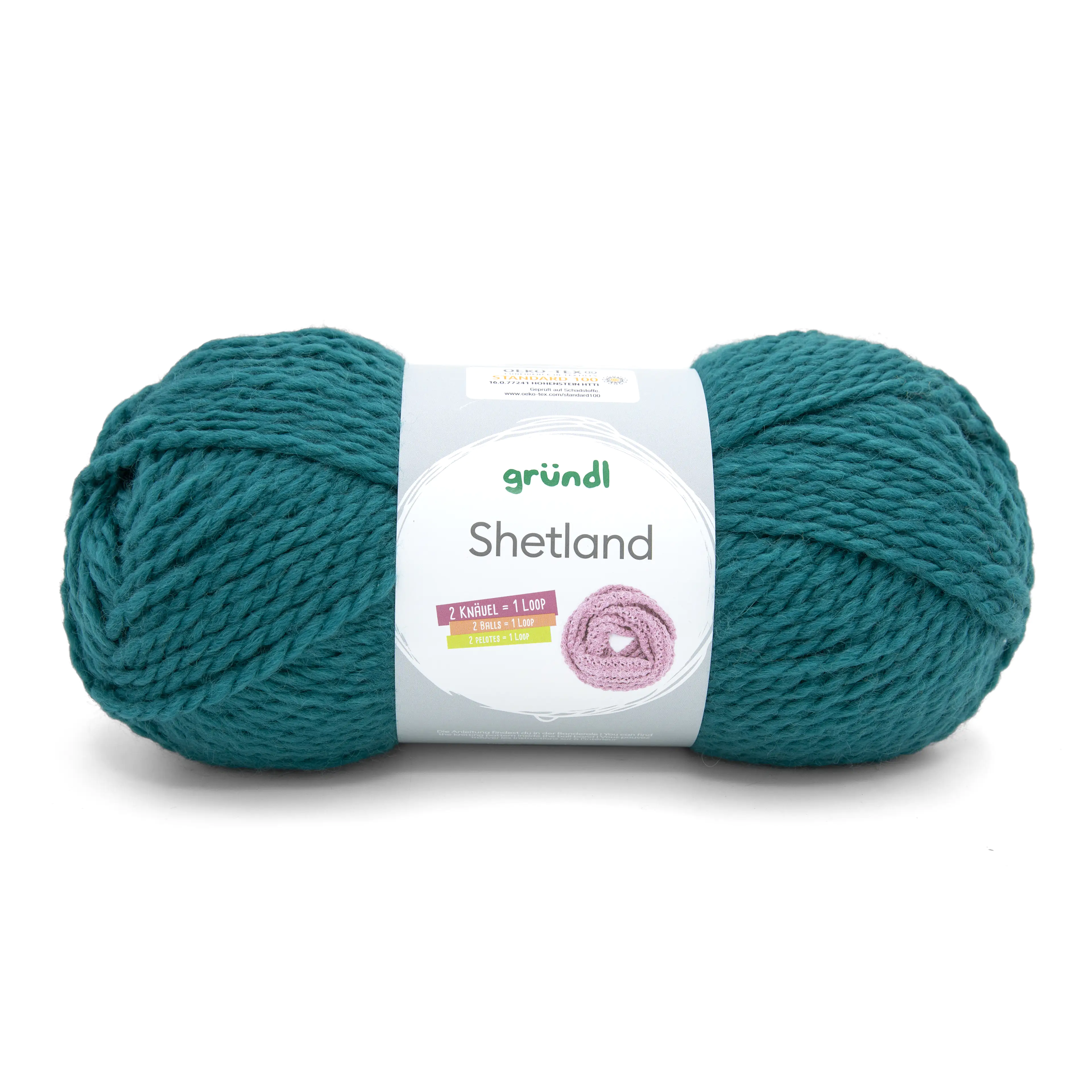 Gründl Wolle Shetland 100 g petrol