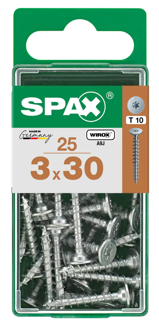 Spax Möbelbauschrauben 3.0 x 30 mm TX 10 - 25 Stk.