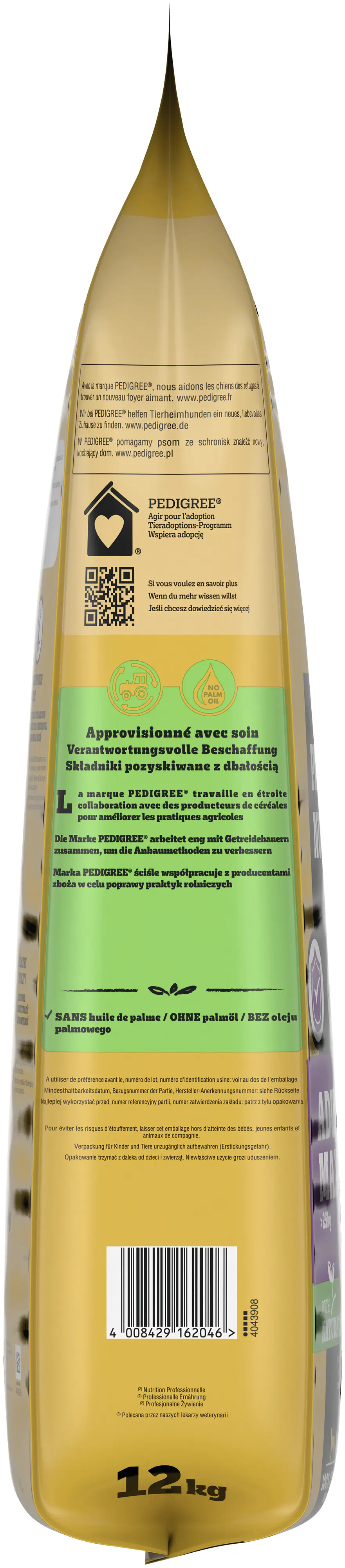 Pedigree Professional Nutrition Hundetrockenfutter Adult Maxi 12 kg Geflügel & Gemüse 