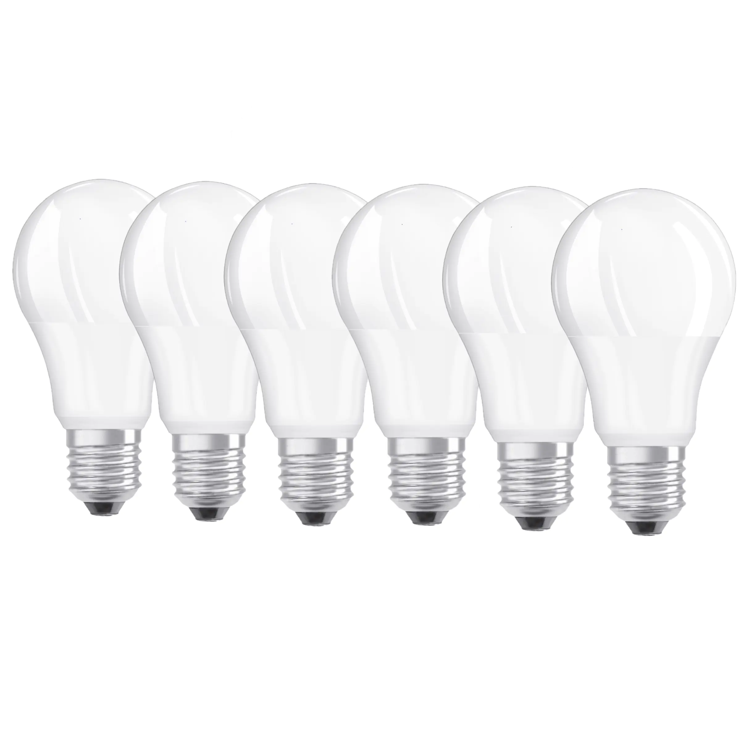 Osram LED Leuchtmittel Klassik A60 E27 8 W warmweiß weiß matt 6er Pack