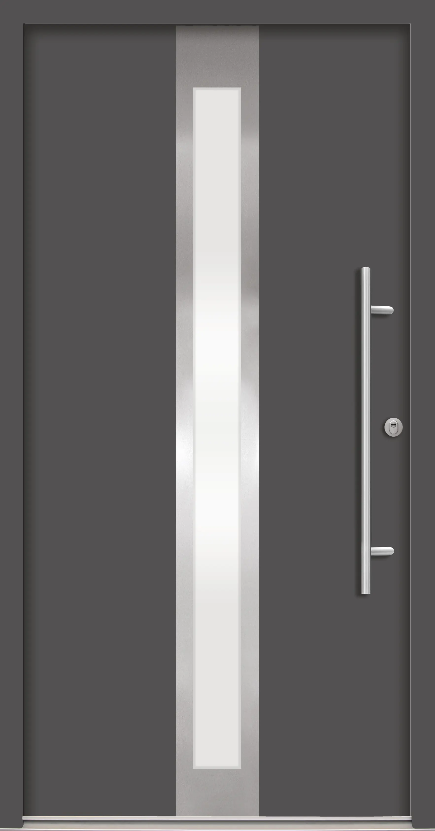 Splendoor Haustür Passivedoor Premium B01 RC2 Anthrazit DIN Rechts 110 x 210 cm