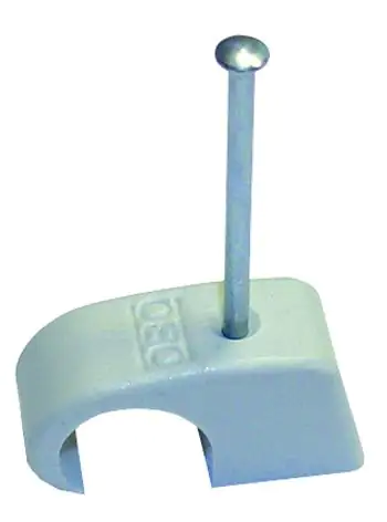 OBO Nagelschellen 7-12 mm mit 35 mm Stahlnagel, 100 Stück