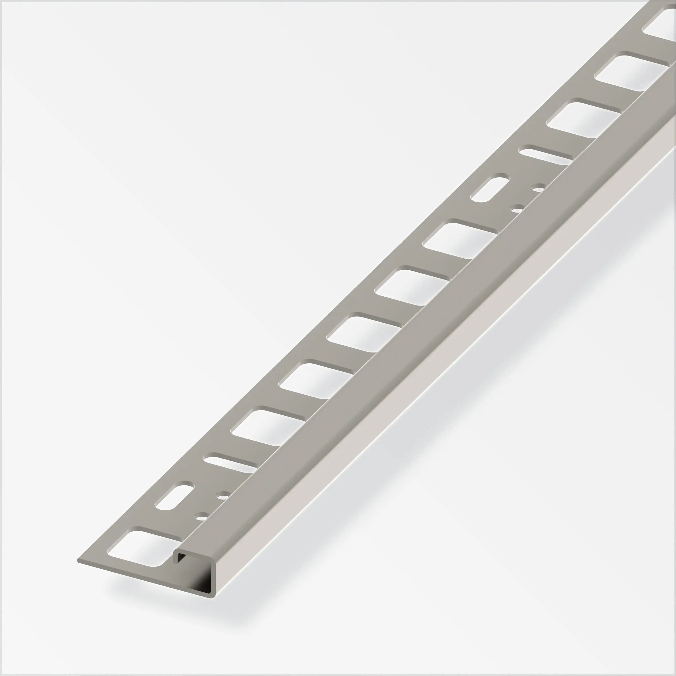 alfer Quadratprofil Edelstahl roh natur