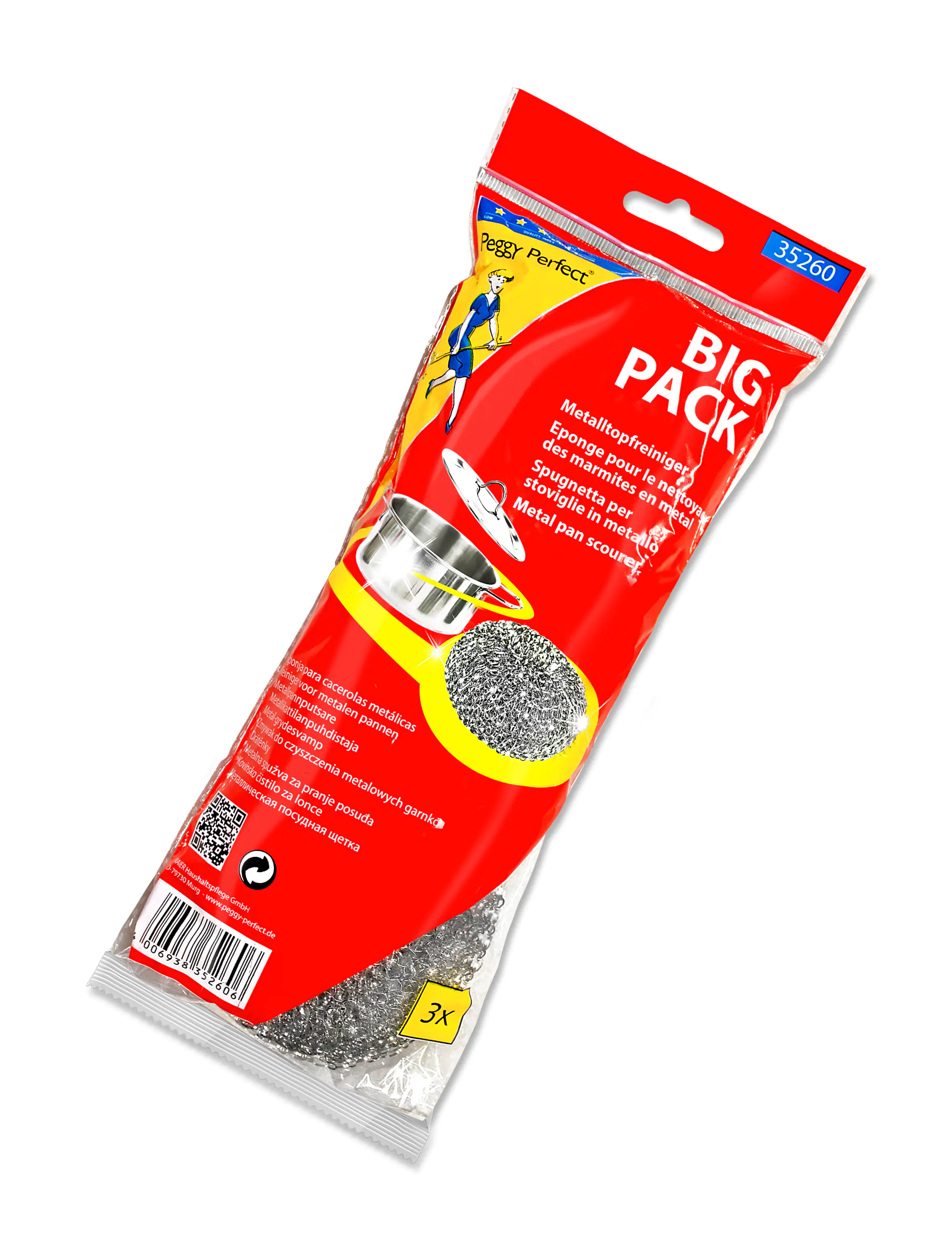 Peggy Perfect Edelstahl-Topfreiniger 3 Stück