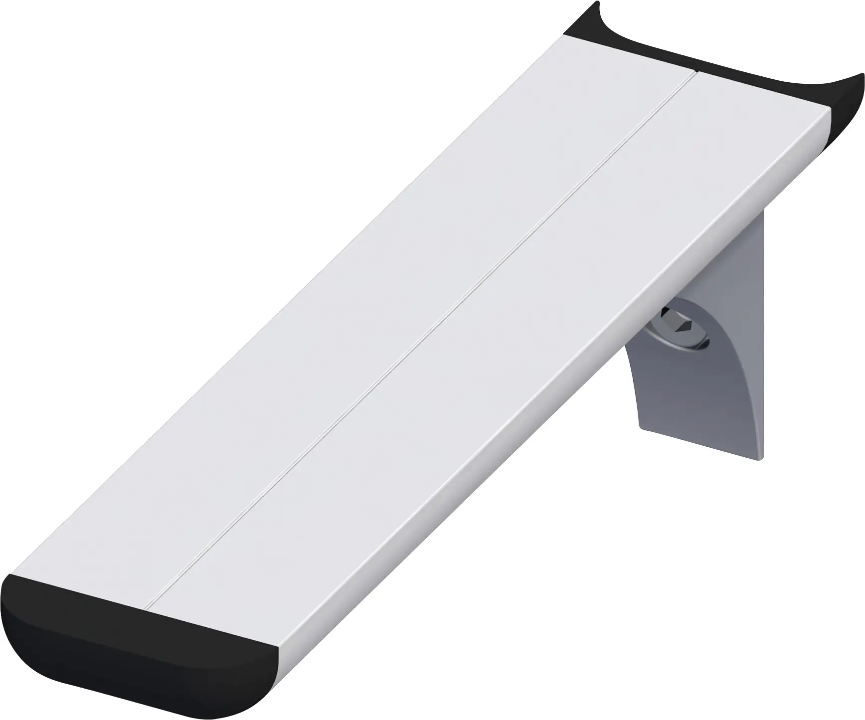 coaxis®-Regalträger 250 mm 250 x 51 mm Aluminium eloxiert silber