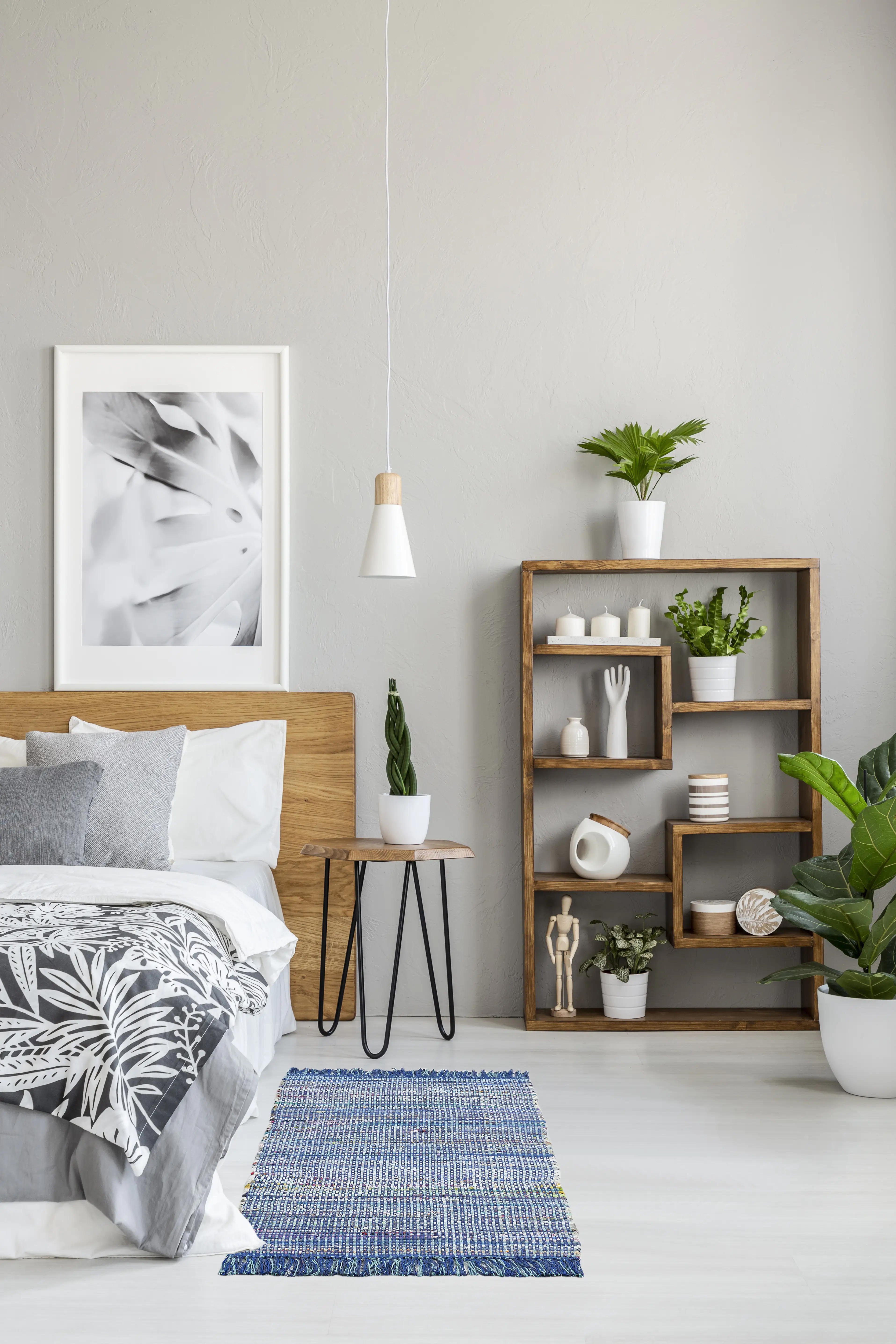 4002398909909_1 Alabama Fleckerlteppich Frida blau, 60 x 120 cm