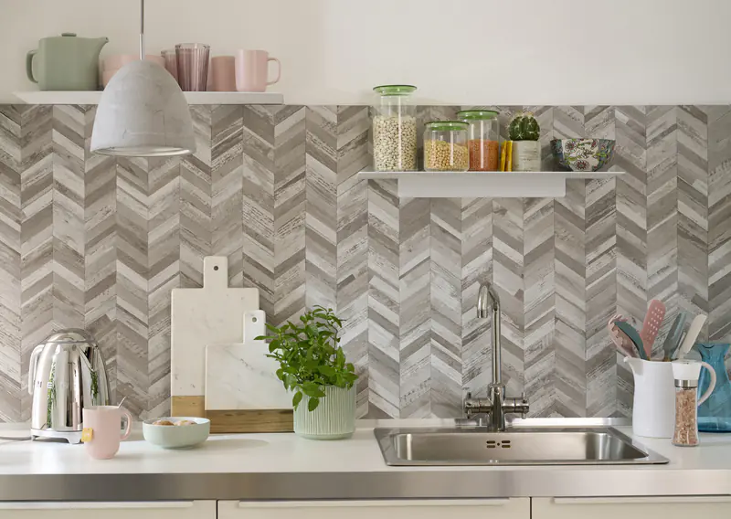 d-c-fix Klebefliesen Fischgrätmuster 30,5 x 30,5 cm