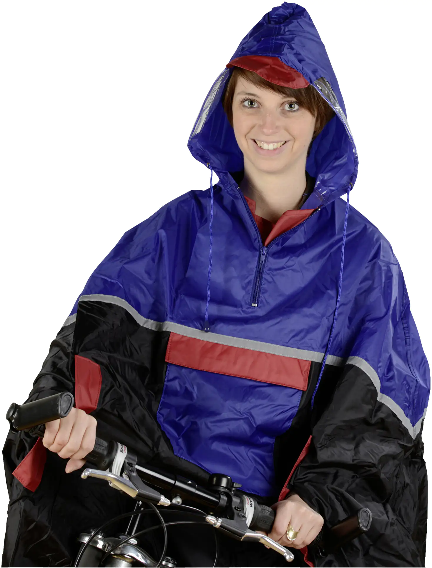 Fischer Regenponcho Deluxe mit Reflexmaterial Fischer Regenponcho Deluxe mit Reflexmaterial