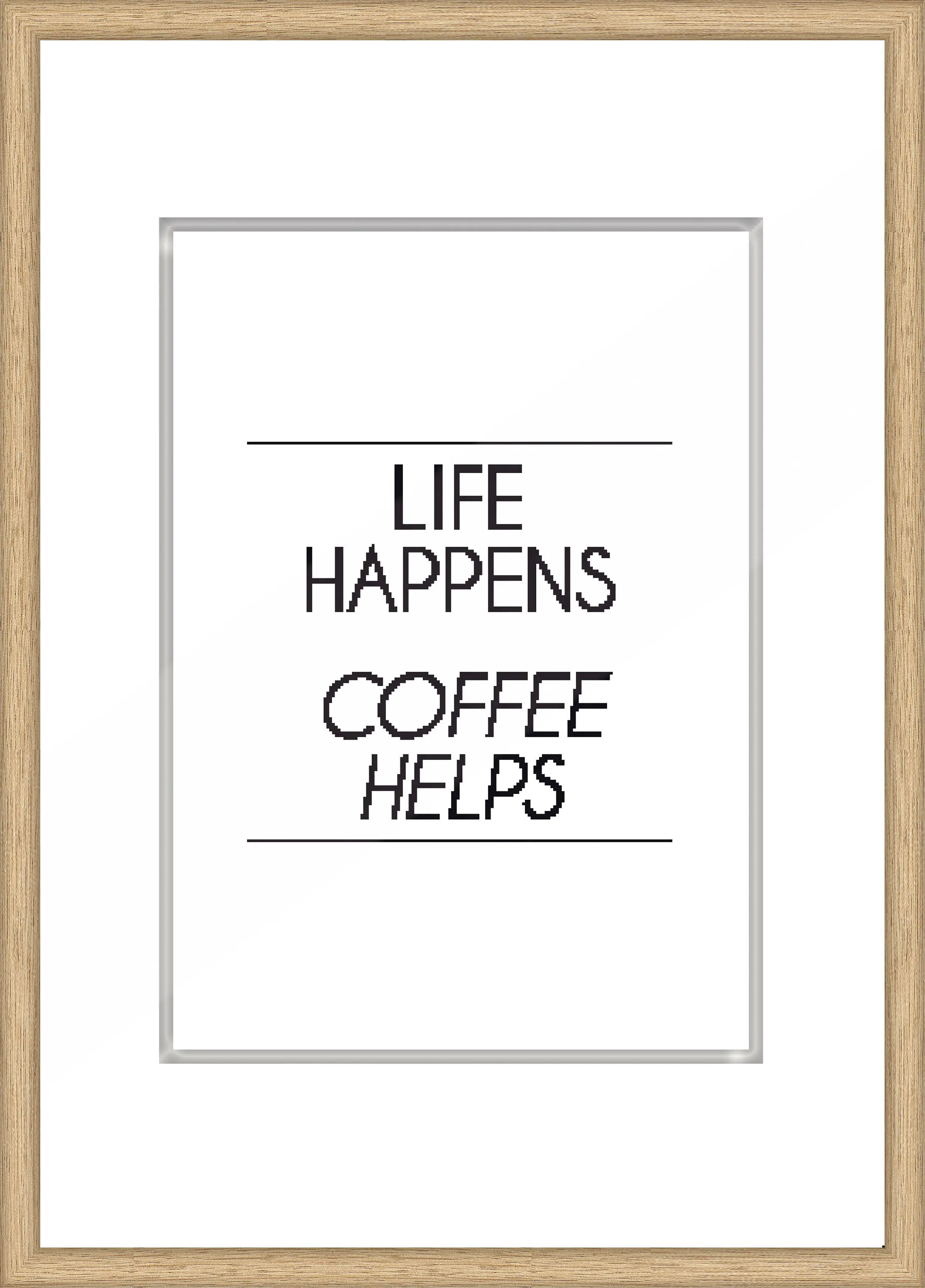 Kunststoff Bilderrahmen Design Frames buche, 21 x 29,7 cm