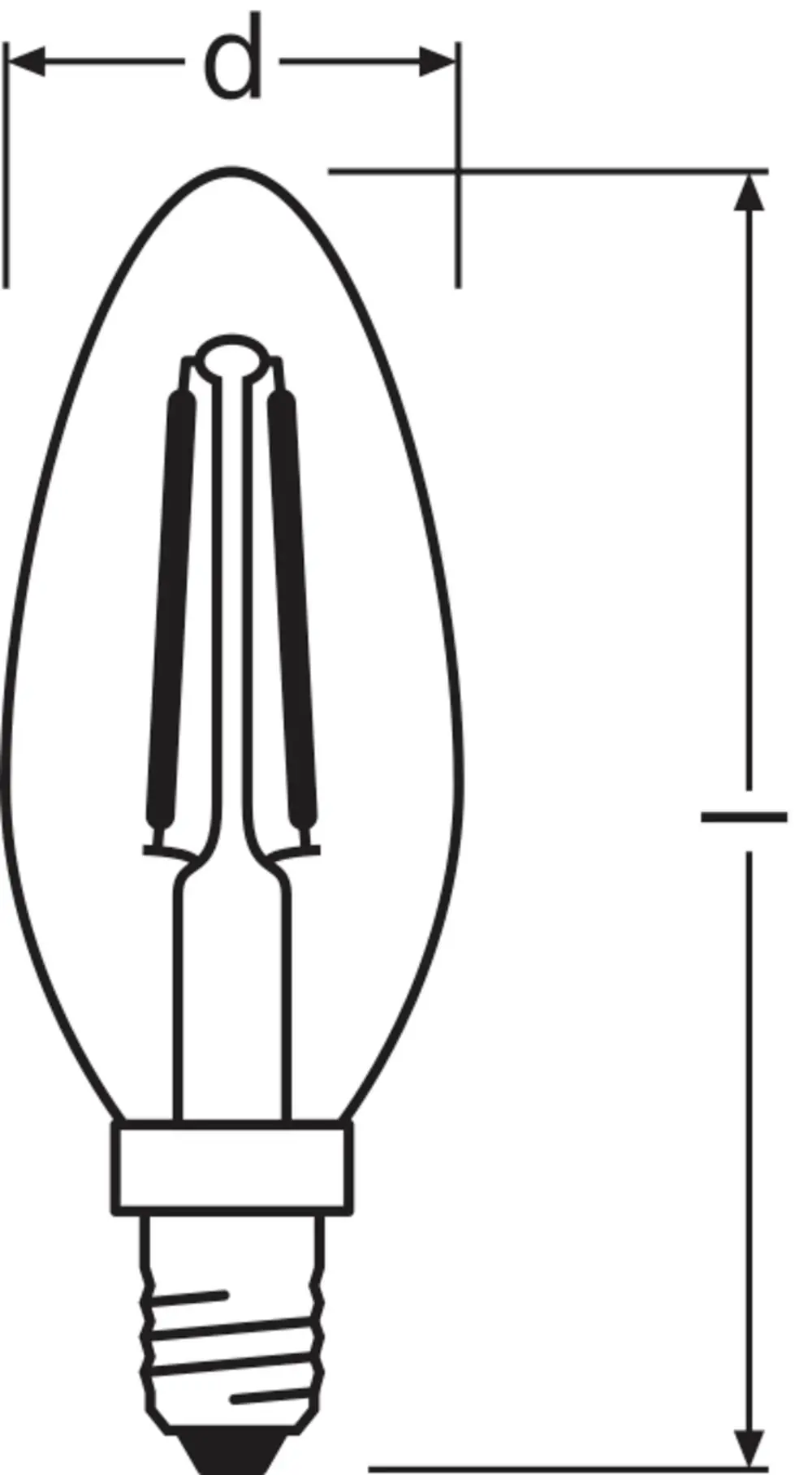 Osram LED Leuchtmittel Retrofit CLB 25 E14 2,5W warmweiß, klar