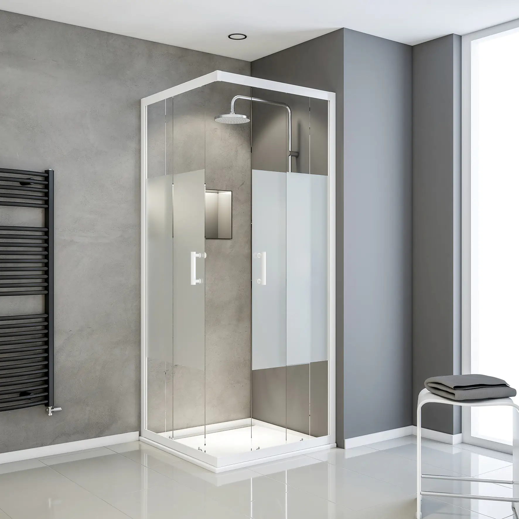 Schulte Eckeinstieg 90 x 90 x 190 cm Sunny