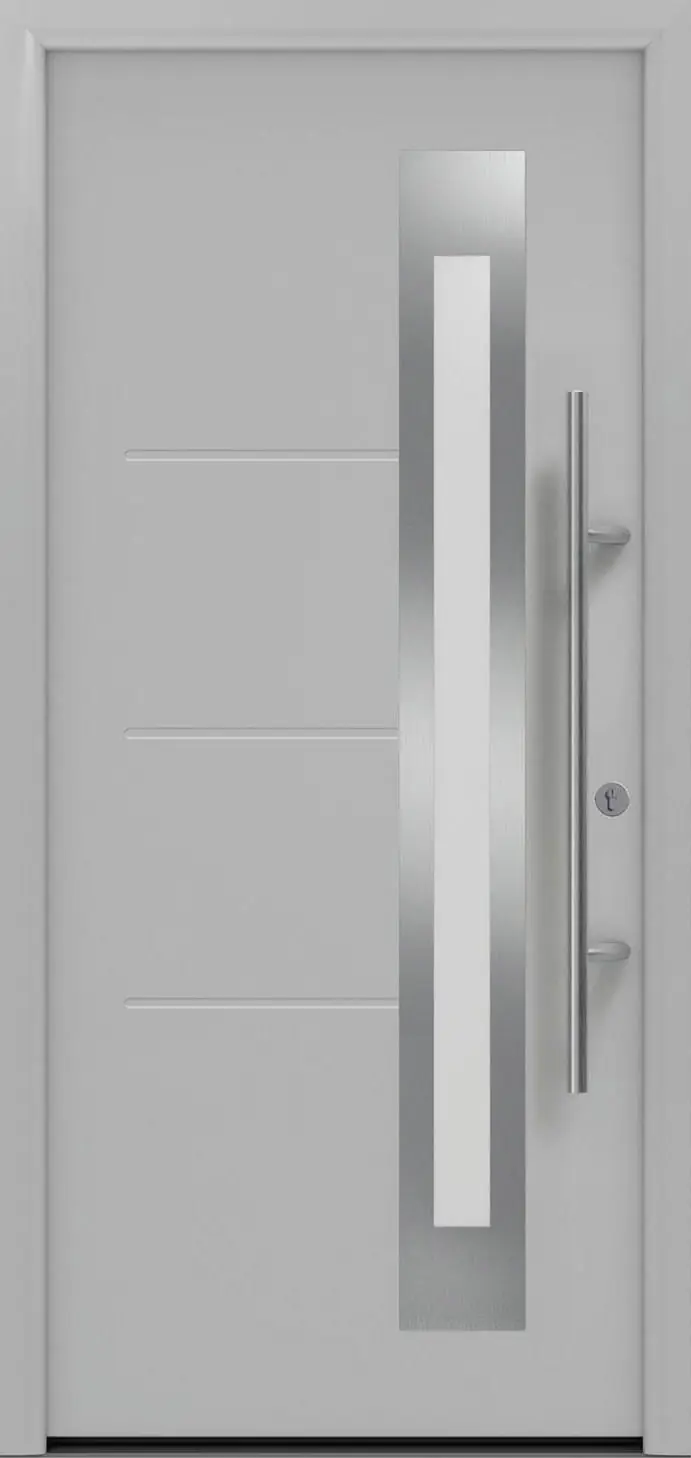EcoStar Haustür ISOPRO Secur IPS 780S RC2 weißaluminium 110 x 210 cm