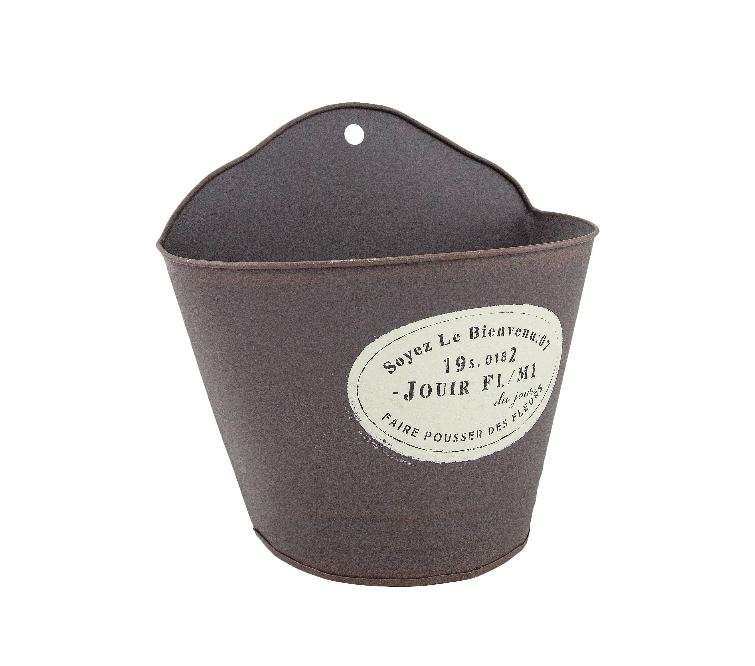 4004942055742 Riffelmacher Blumentopf Antique für Wand Ø 20 x 15/20 cm grau