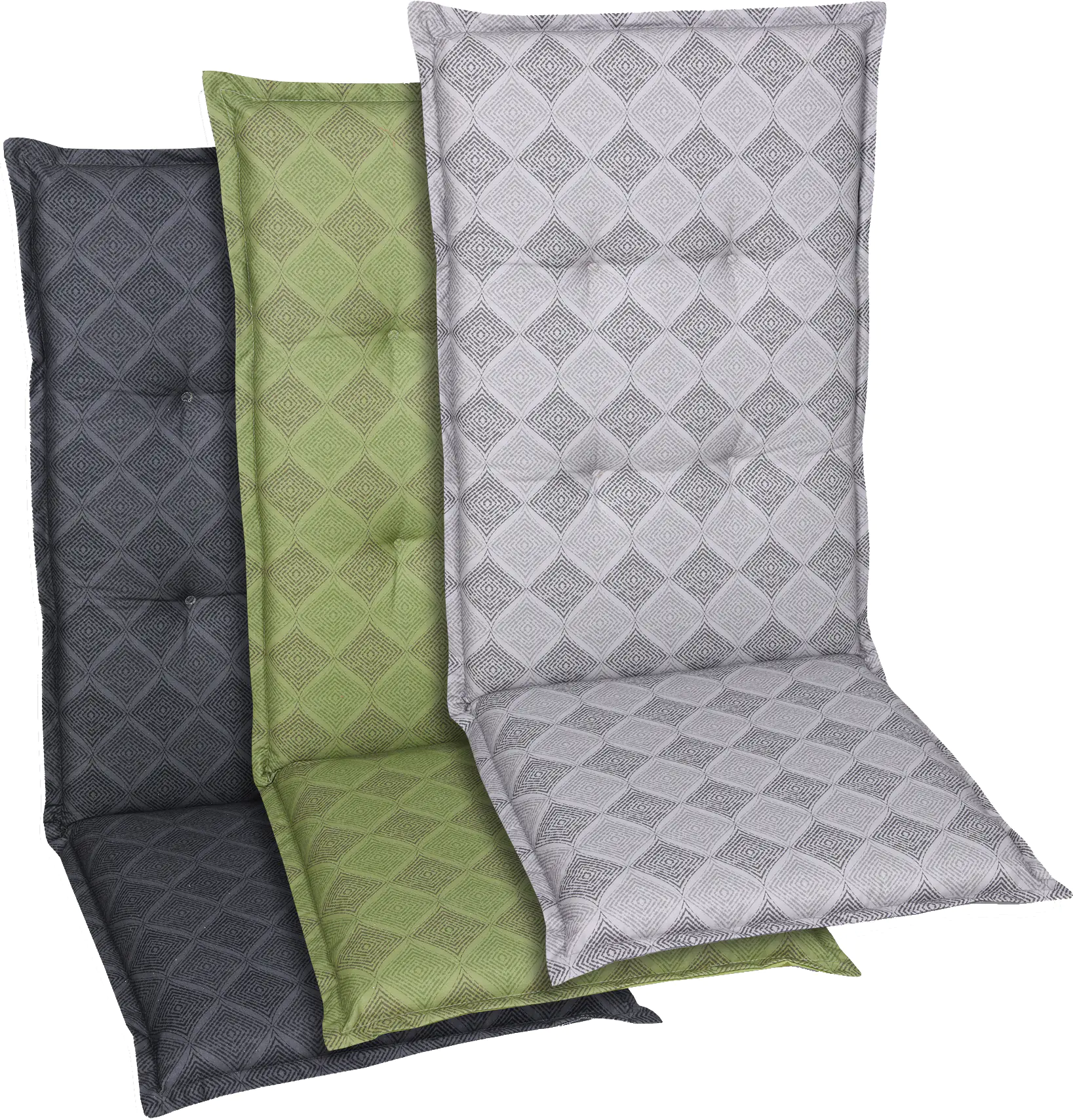 GO-DE Hochlehner-Auflage 120 x 50 x 6 cm 3-fach sortiert